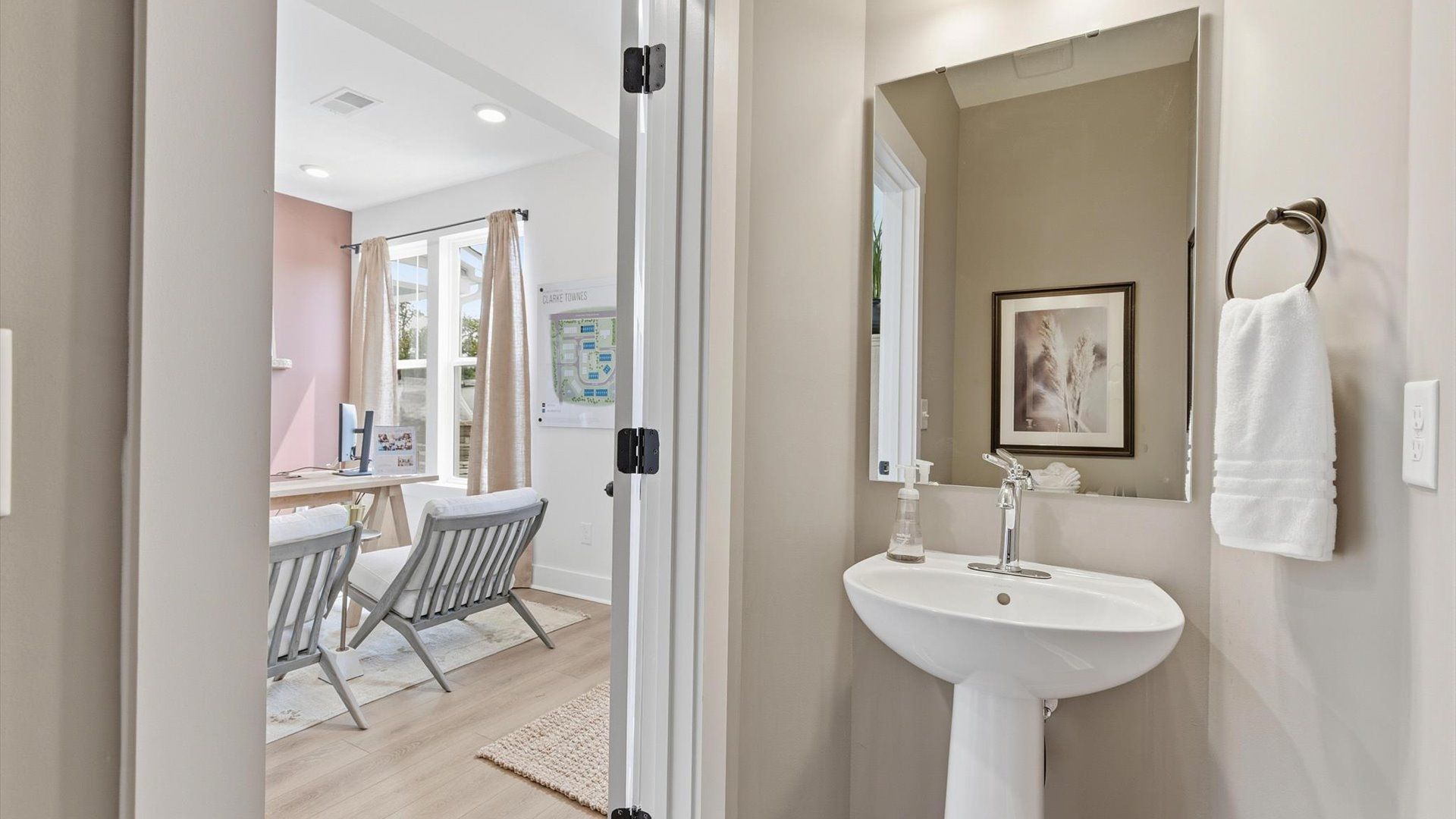 Powder Room of The Churchill Design by DRB Homes
