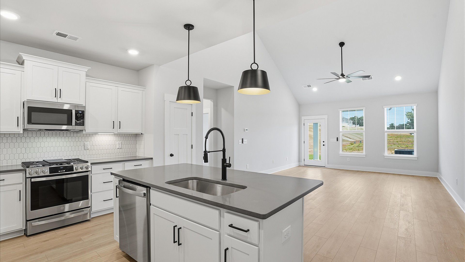 First-rate kitchen with a smaller island and superior cabinetry in a thoughtfully designed space at Silo Ridge