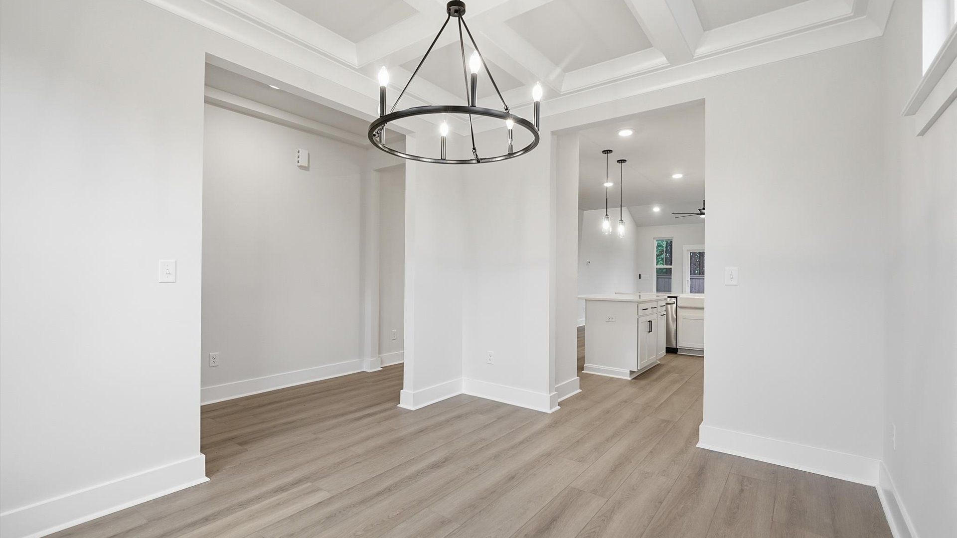 Desirable formal dining room with accomplished details in a reputable DRB Homes community