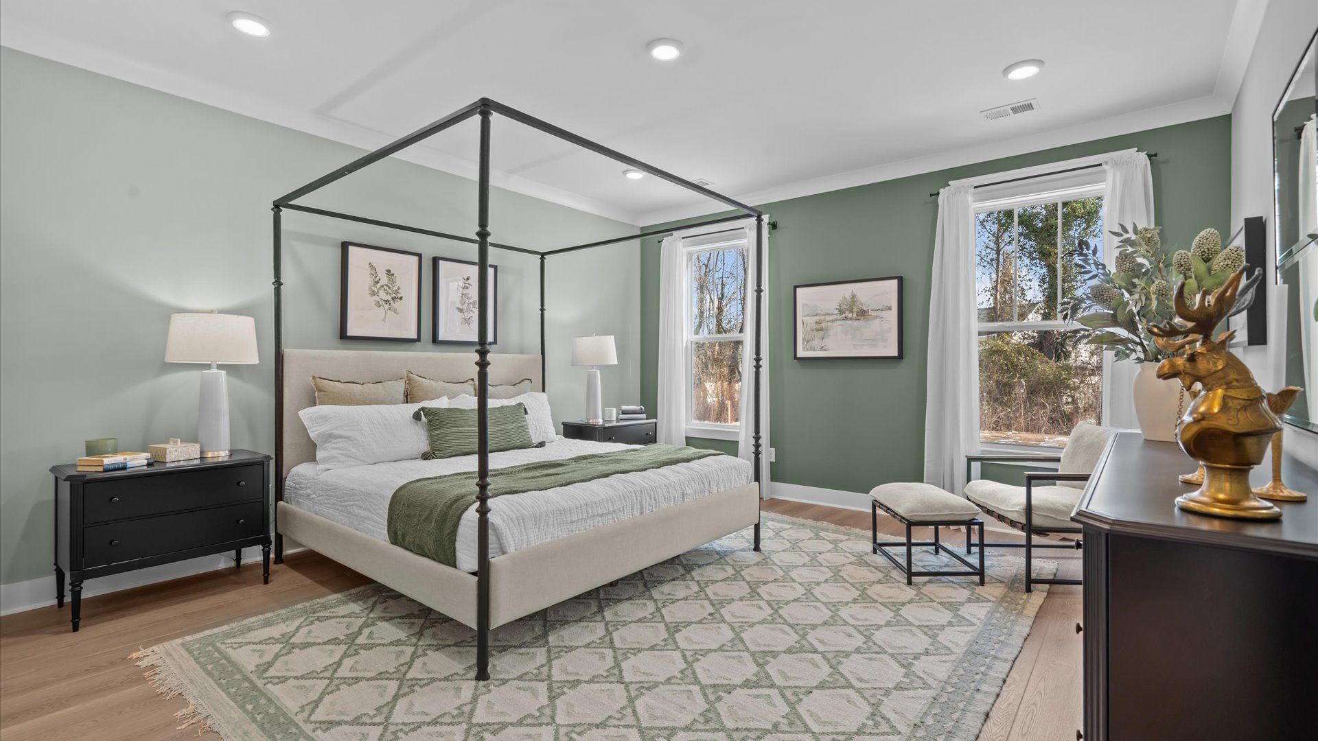 Spacious and serene primary suite with thoughtful design in a desirable DRB Homes community