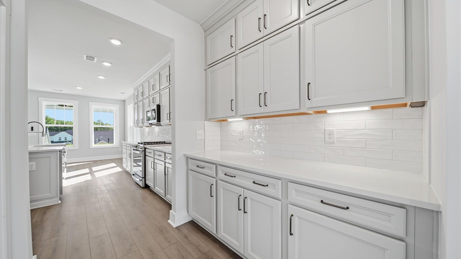 Thoughtfully designed butler's pantry for both function and elegance, perfect for hosting near Downtown Anderson