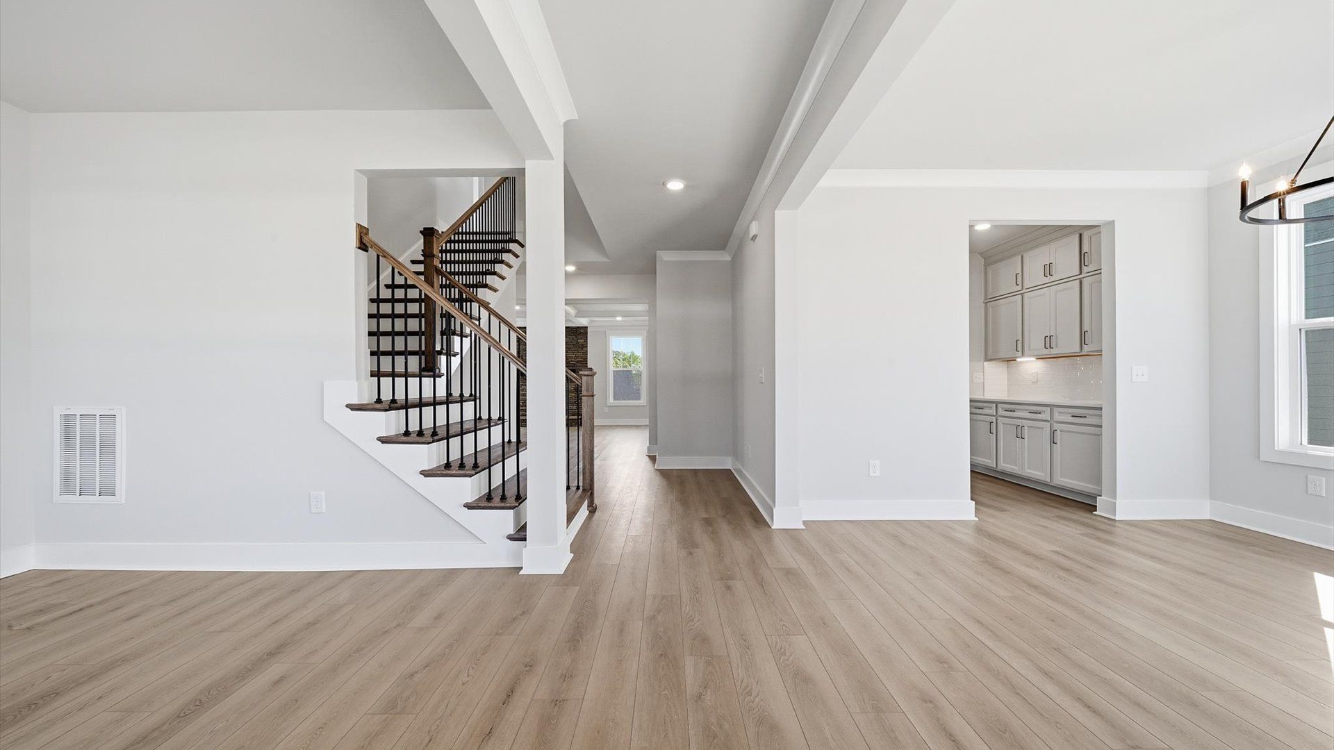 Established style and superior craftsmanship evident from the hardwood foyer entry in Anderson, SC
