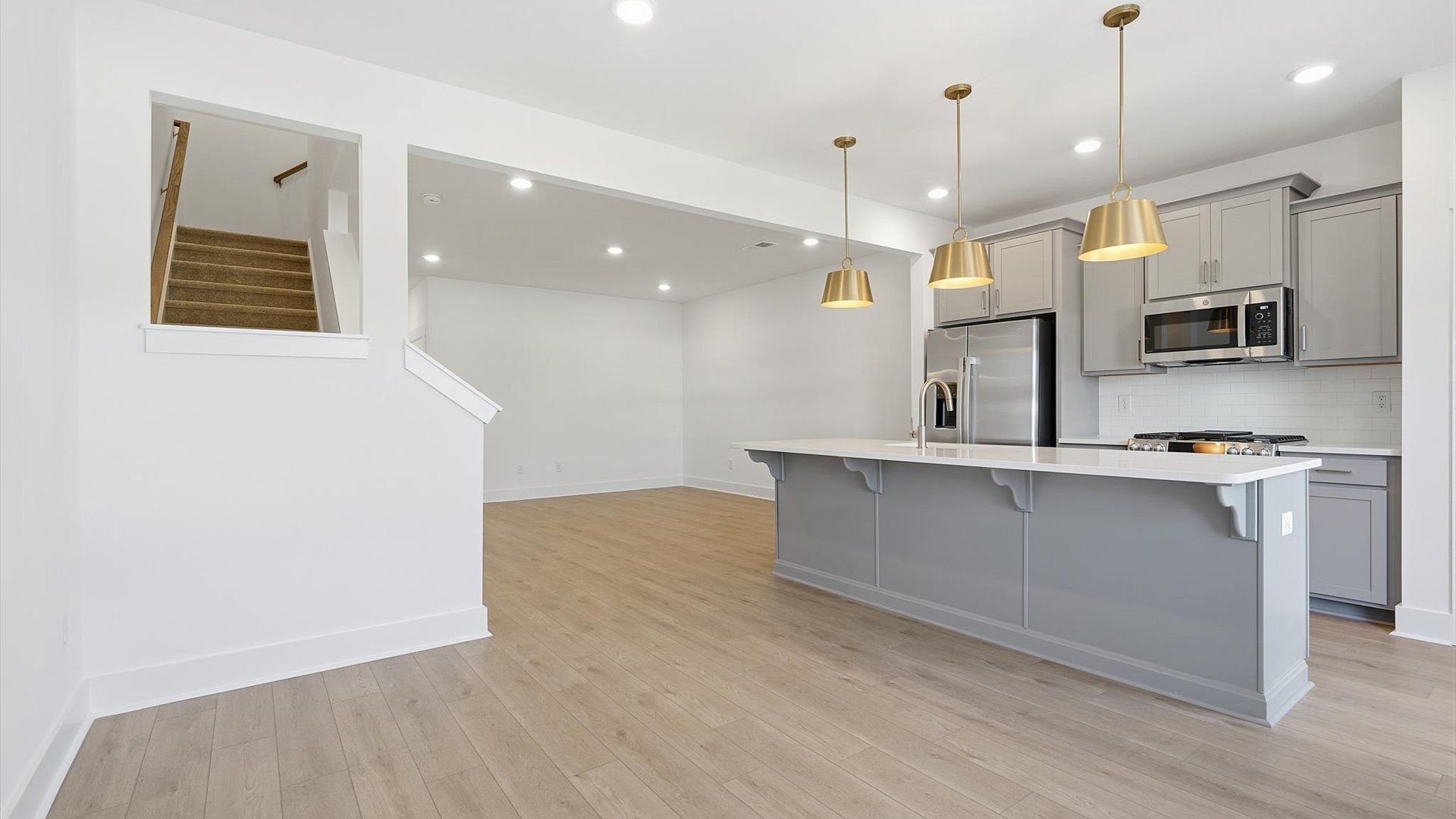 Inviting breakfast area with a seamless connection to the kitchen for everyday living at the Saluda Crossing community