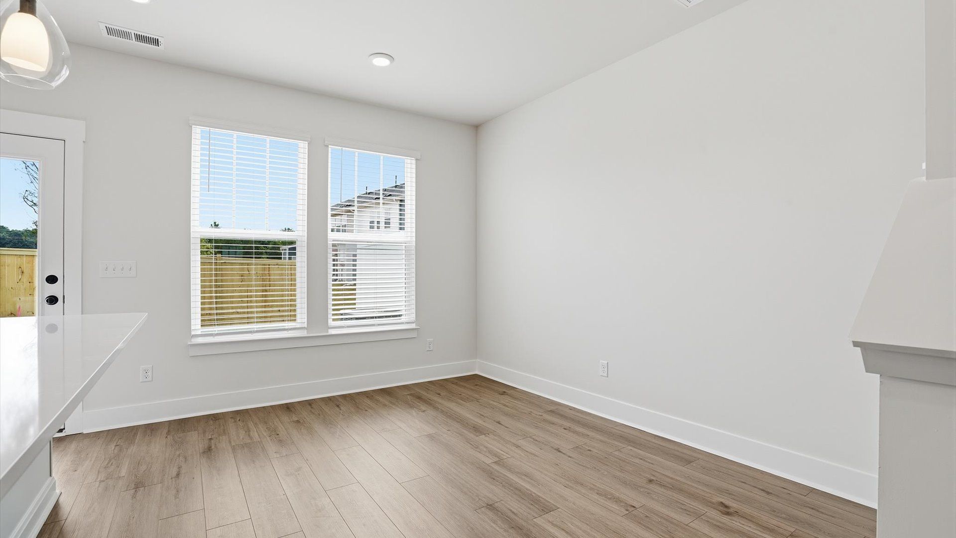 Bright breakfast area designed for casual dining and easy morning routines at the Barton Hollow community