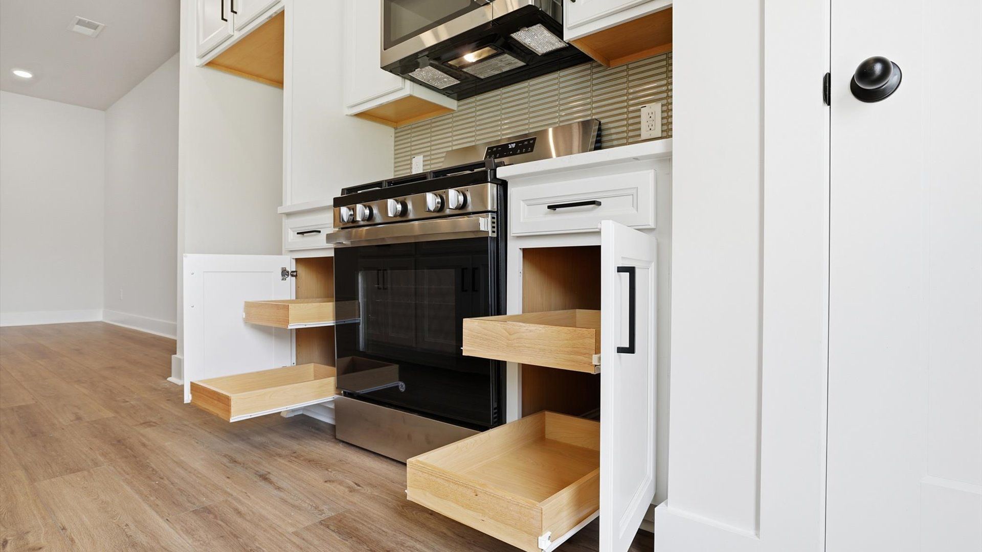 Highly functional kitchen offering abundant storage and stainless steel appliances located in Fountain Inn, SC
