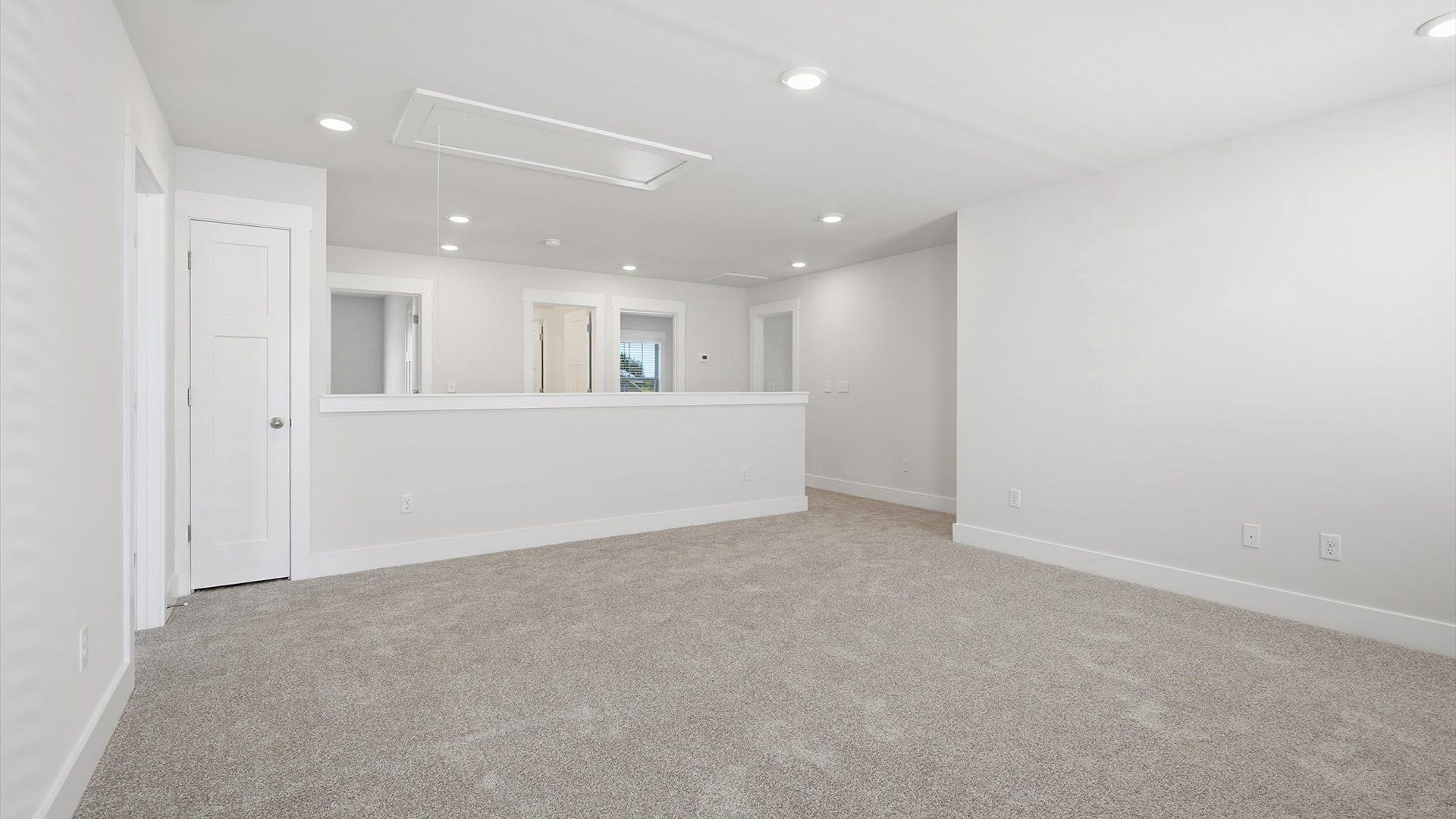 Memorable upstairs loft with plush carpeting and a bright, welcoming atmosphere