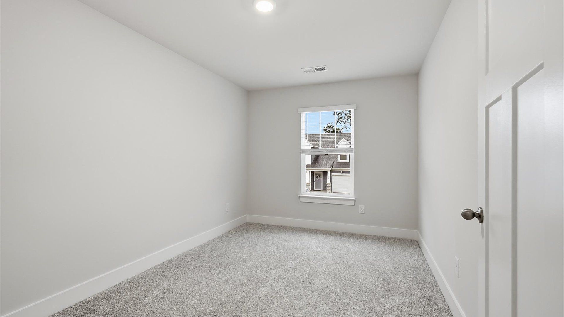 Memorable space with walk-in closet, soft carpeting, and striking natural light from a large window