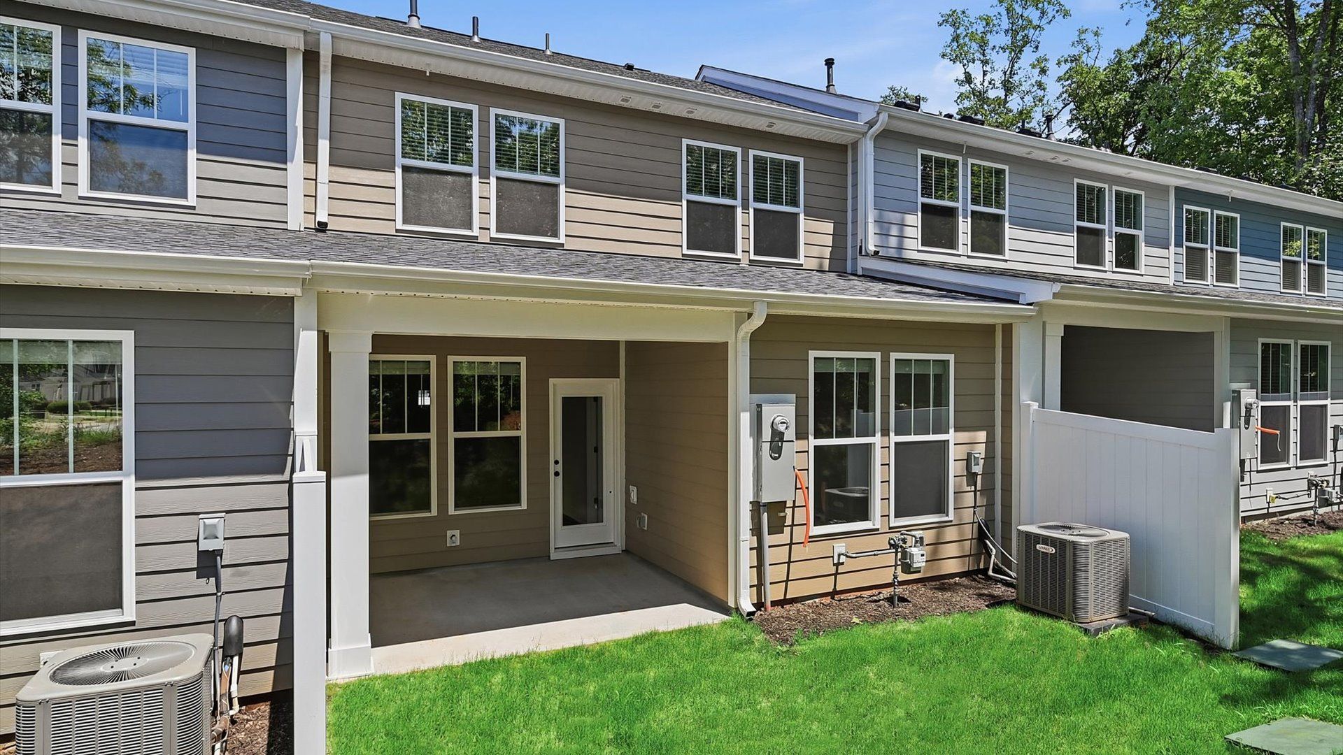 Designed with outdoor living in mind, this rear covered porch is ready for every occasion