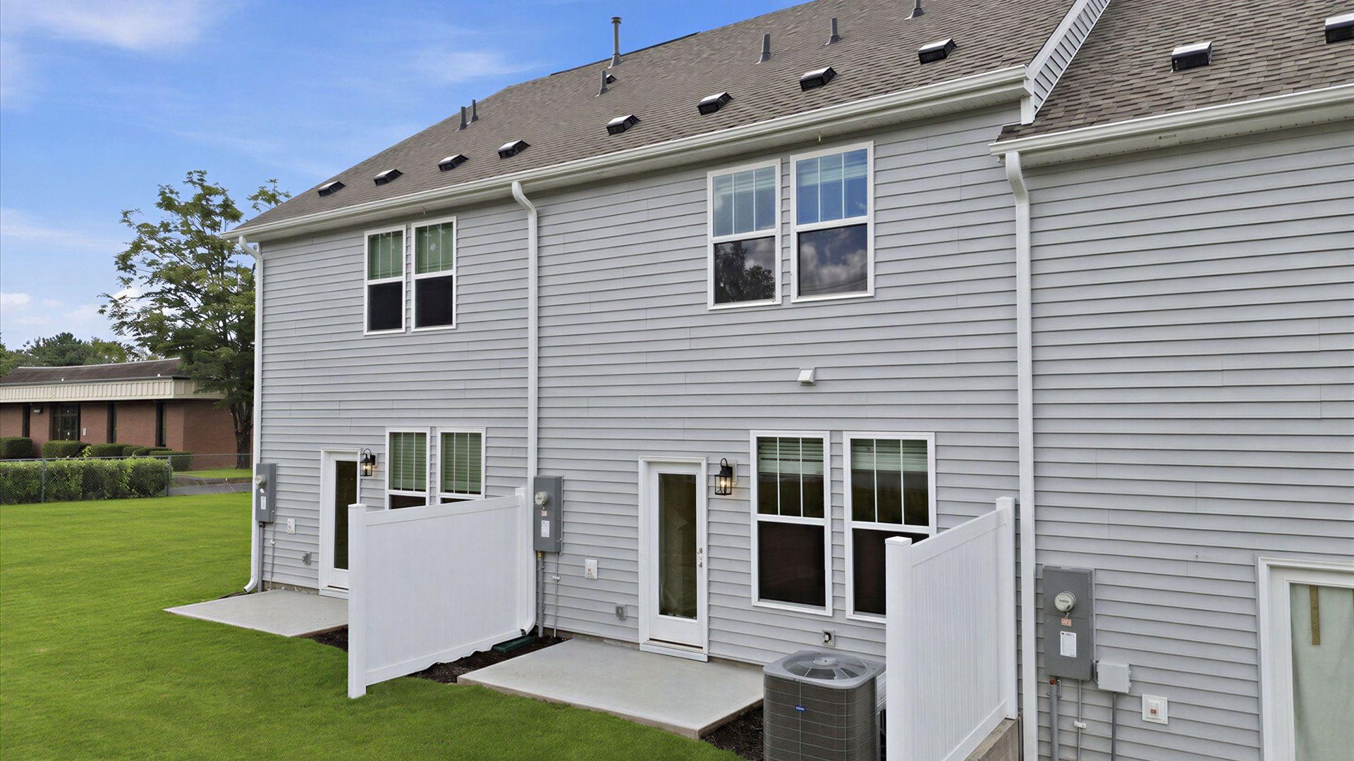 Superior exterior design with modern details and established charm