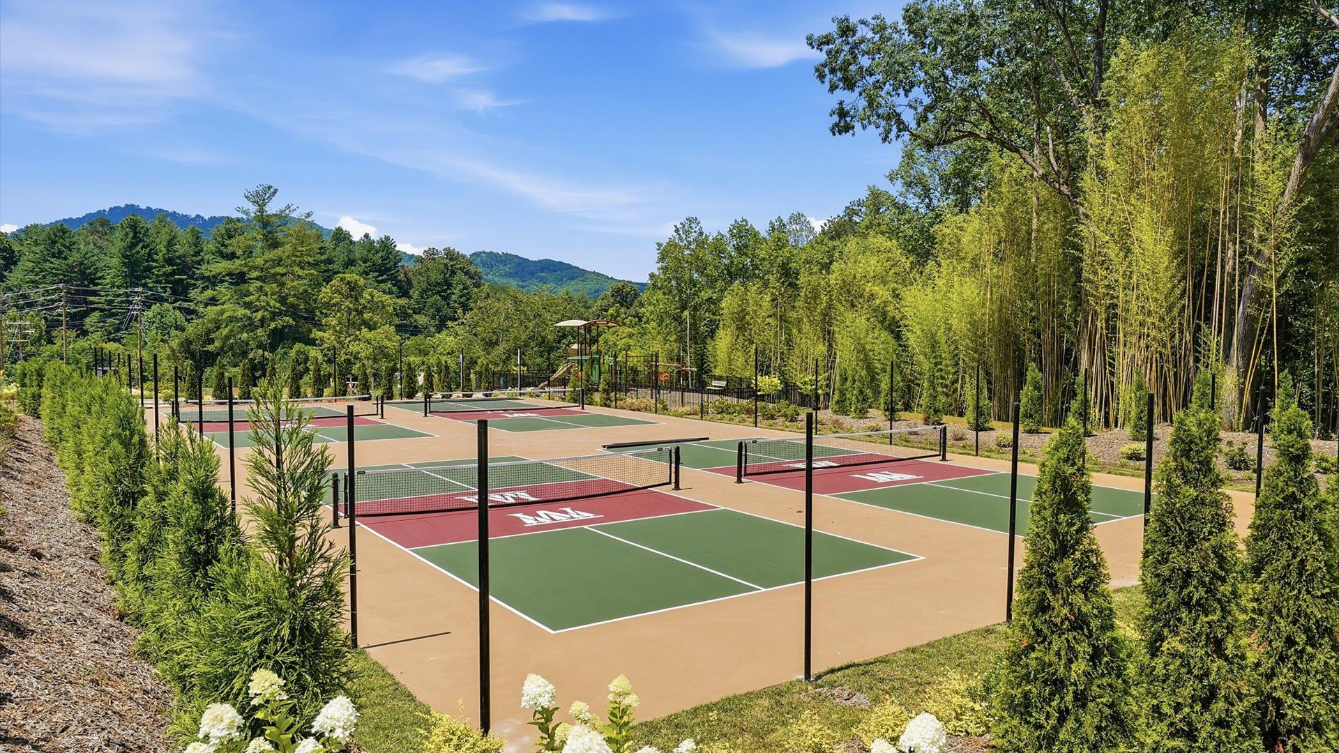 Elevate your lifestyle with community pickleball courts and fresh mountain air at The Wilds at Cedar Mountain