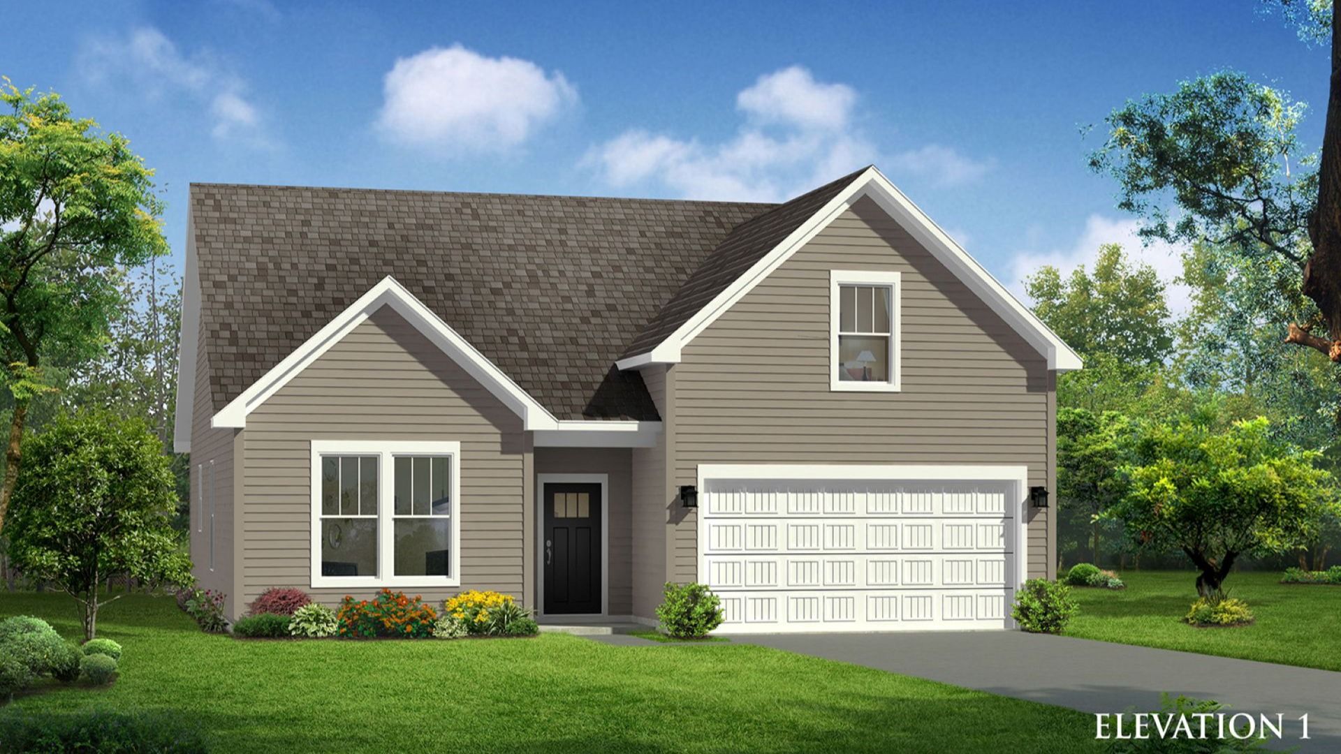 Elevation 1 of The Parker Design by DRB Homes