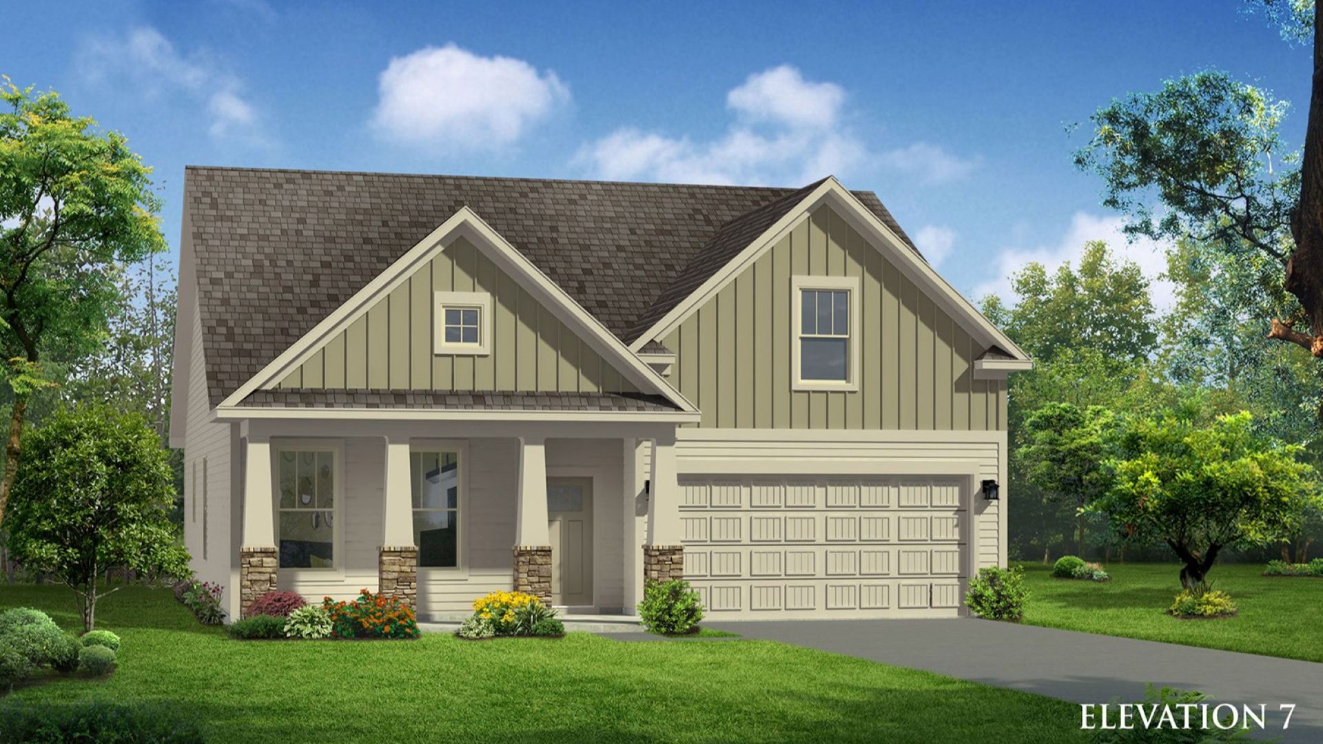 Elevation 7 of The Parker Design by DRB Homes