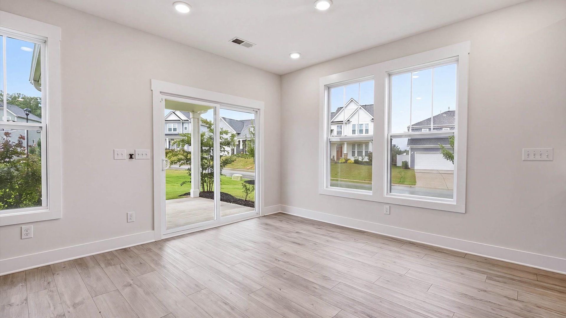 Charming breakfast area that creates a welcoming spot for daily dining at the Fox Hollow community