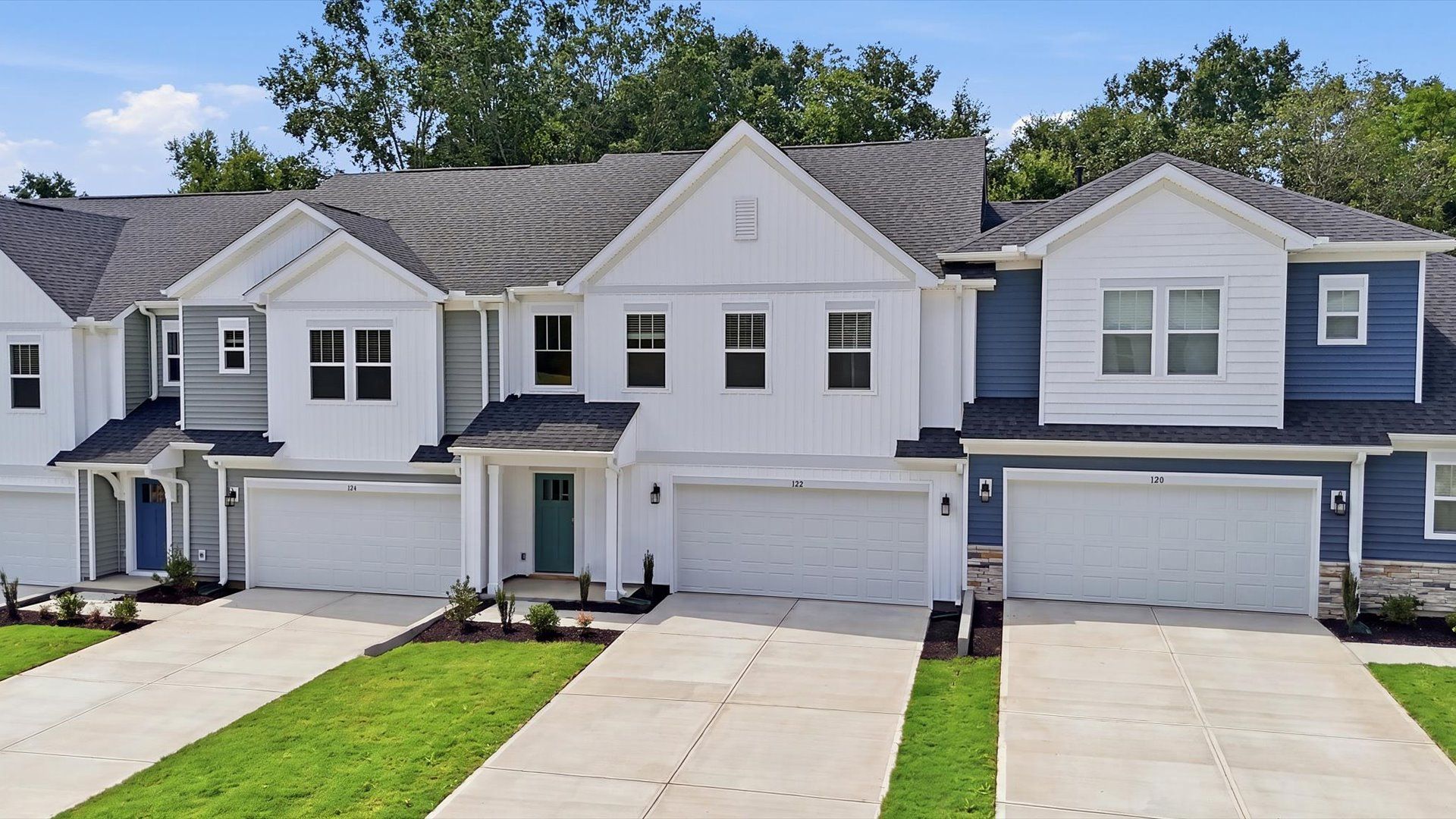 Eye-catching exterior with timeless color palette and superior architectural detail