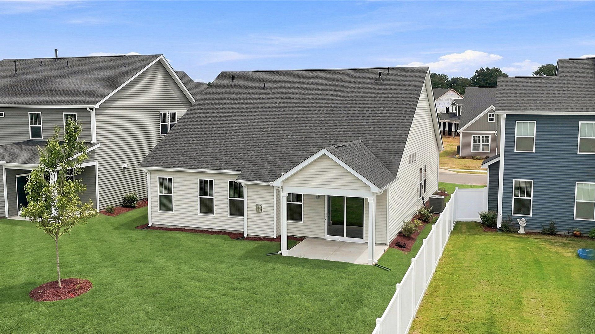 Exclusive rear covered porch with accomplished detail and elevated outdoor living potential at Walnut Ridge