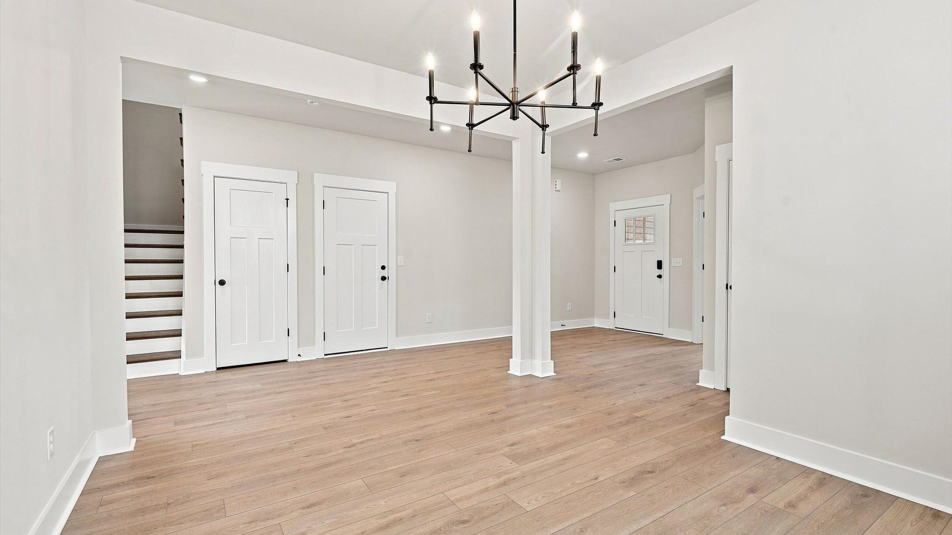 Established charm meets modern elegance in this first-rate dining room by DRB Homes