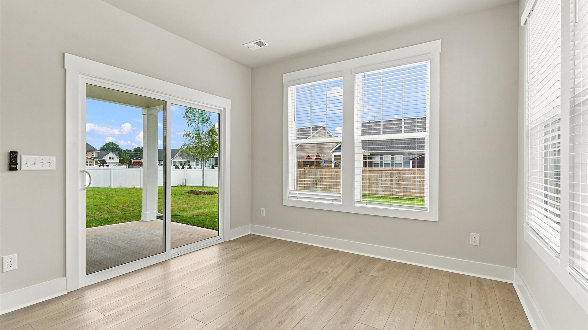 Light-filled breakfast nook offering a comfortable space to gather and unwind by DRB Homes