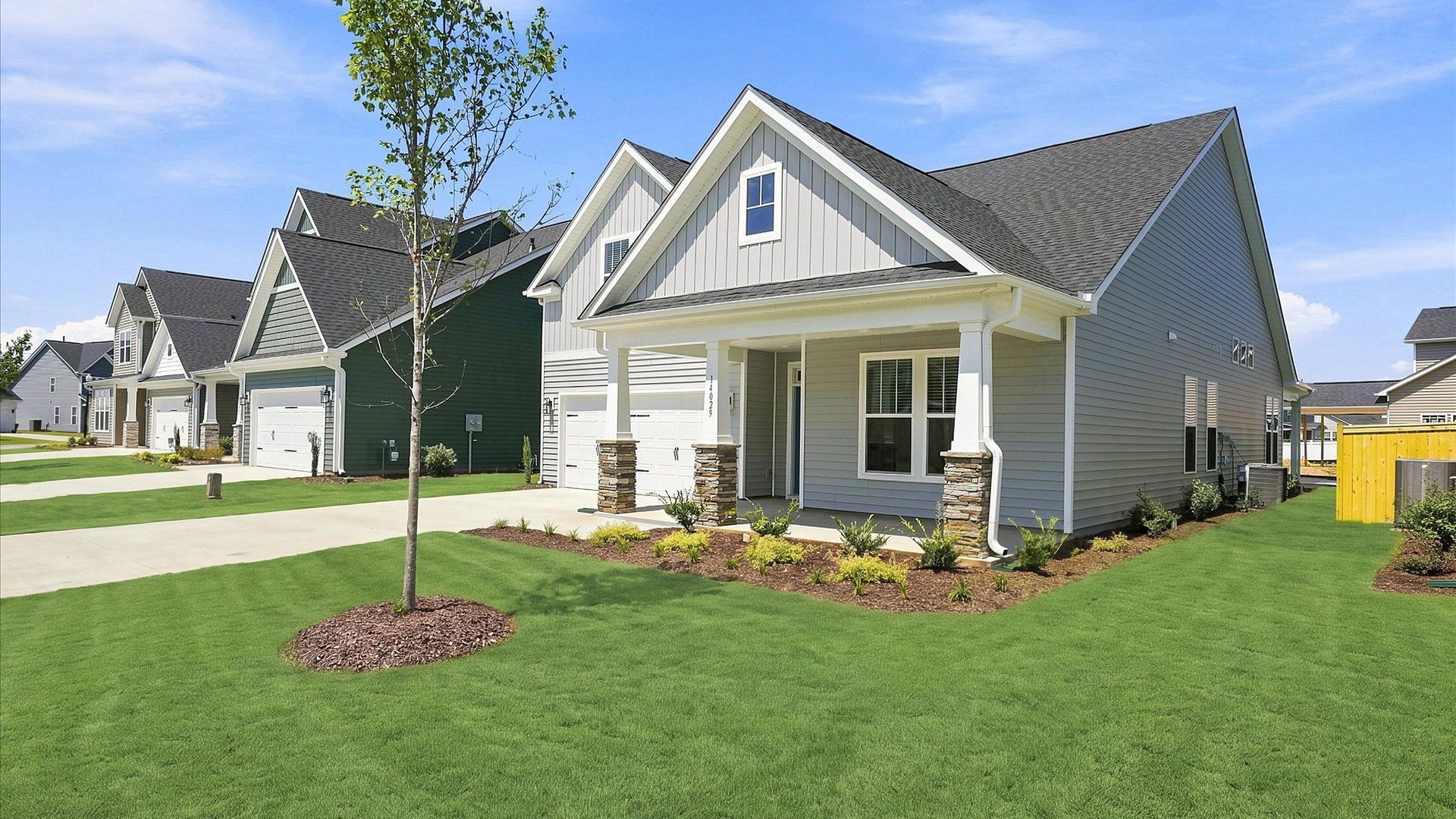 Eye-catching exterior with timeless color palette and superior architectural detail