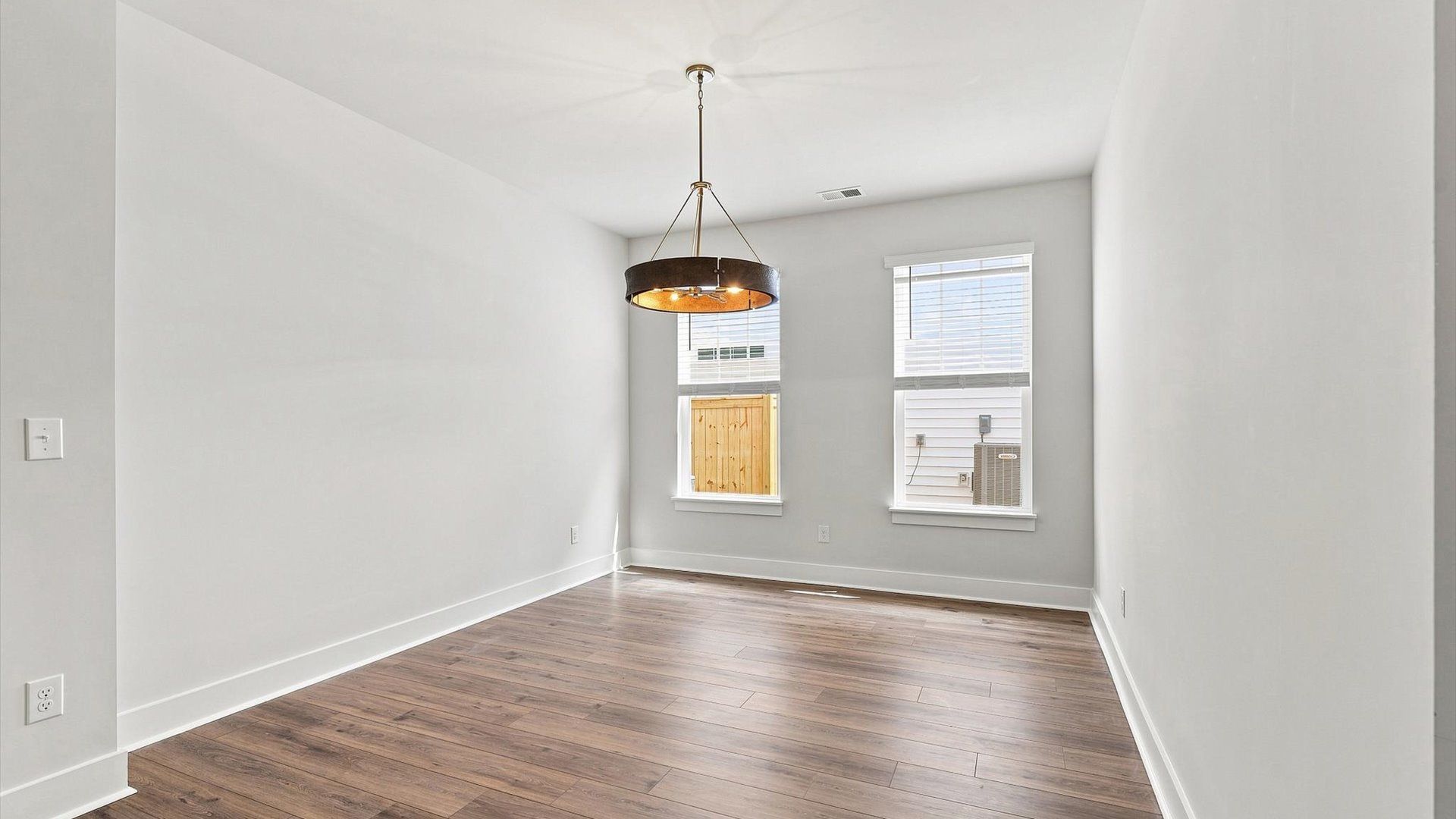 Desirable formal dining room with accomplished details in a reputable DRB Homes community