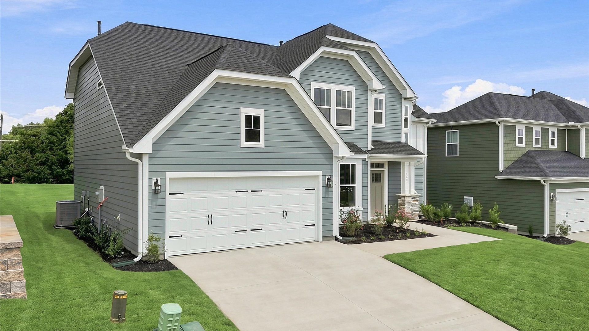 Elegant exterior with eye-catching curb appeal in a first-class DRB Homes community