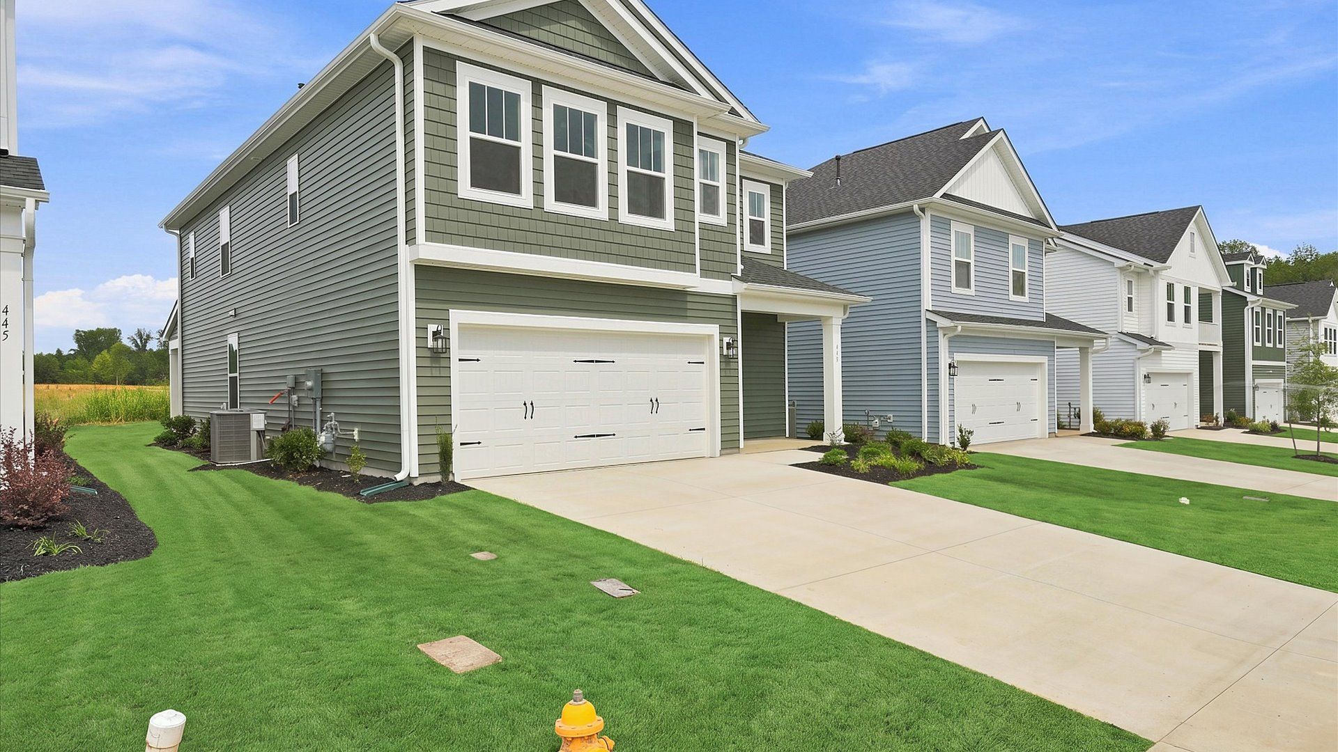 Exceptional home with tasteful exterior finishes and a thoughtfully designed façade
