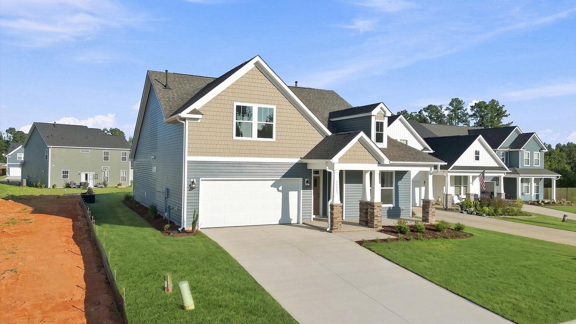 Highly desirable exterior with refined craftsmanship in a reputable neighborhood near Lake Bowen