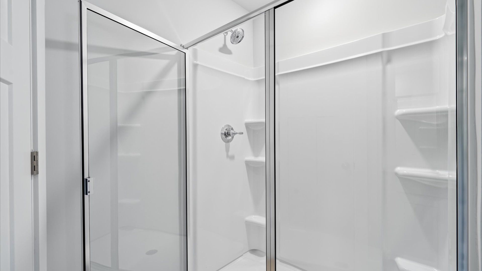 Superior en-suite primary bathroom with stylish walk-in shower—crafted with high standards in mind in Anderson, SC