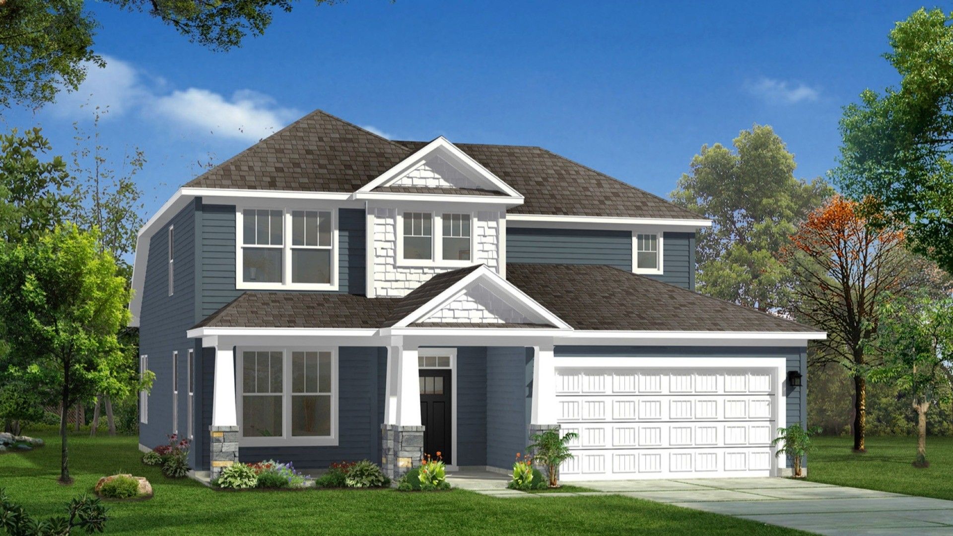 Rendering of elevation 12 of The Middleton Design by DRB Homes