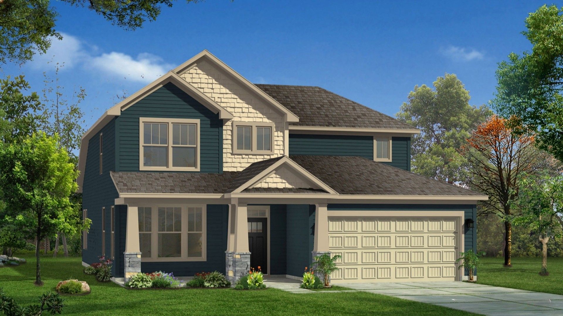 Rendering of elevation 10 of The Middleton Design by DRB Homes
