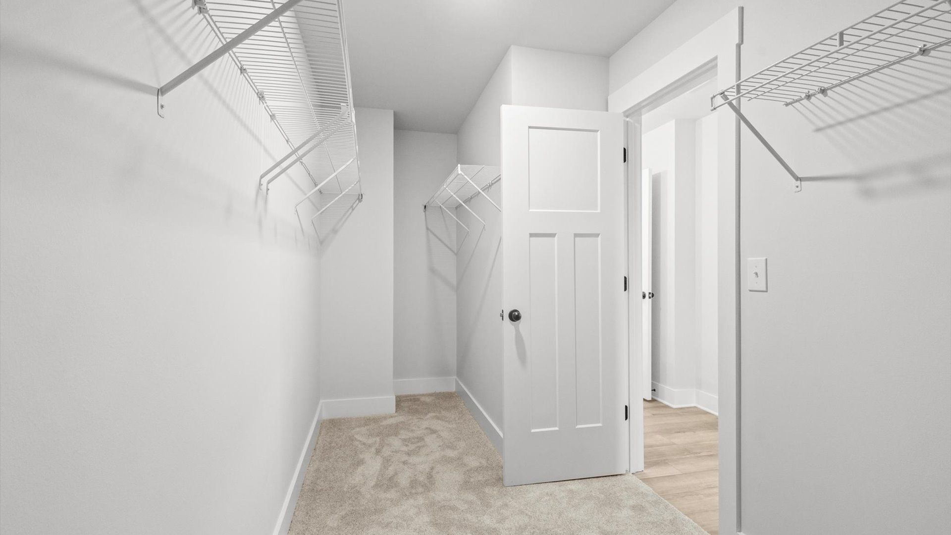 Neroli home plan primary bath with large closet space