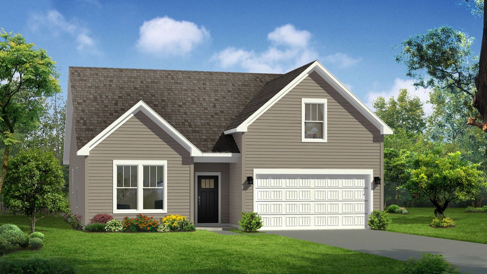 Elevation 1 of The Parker Design by DRB Homes