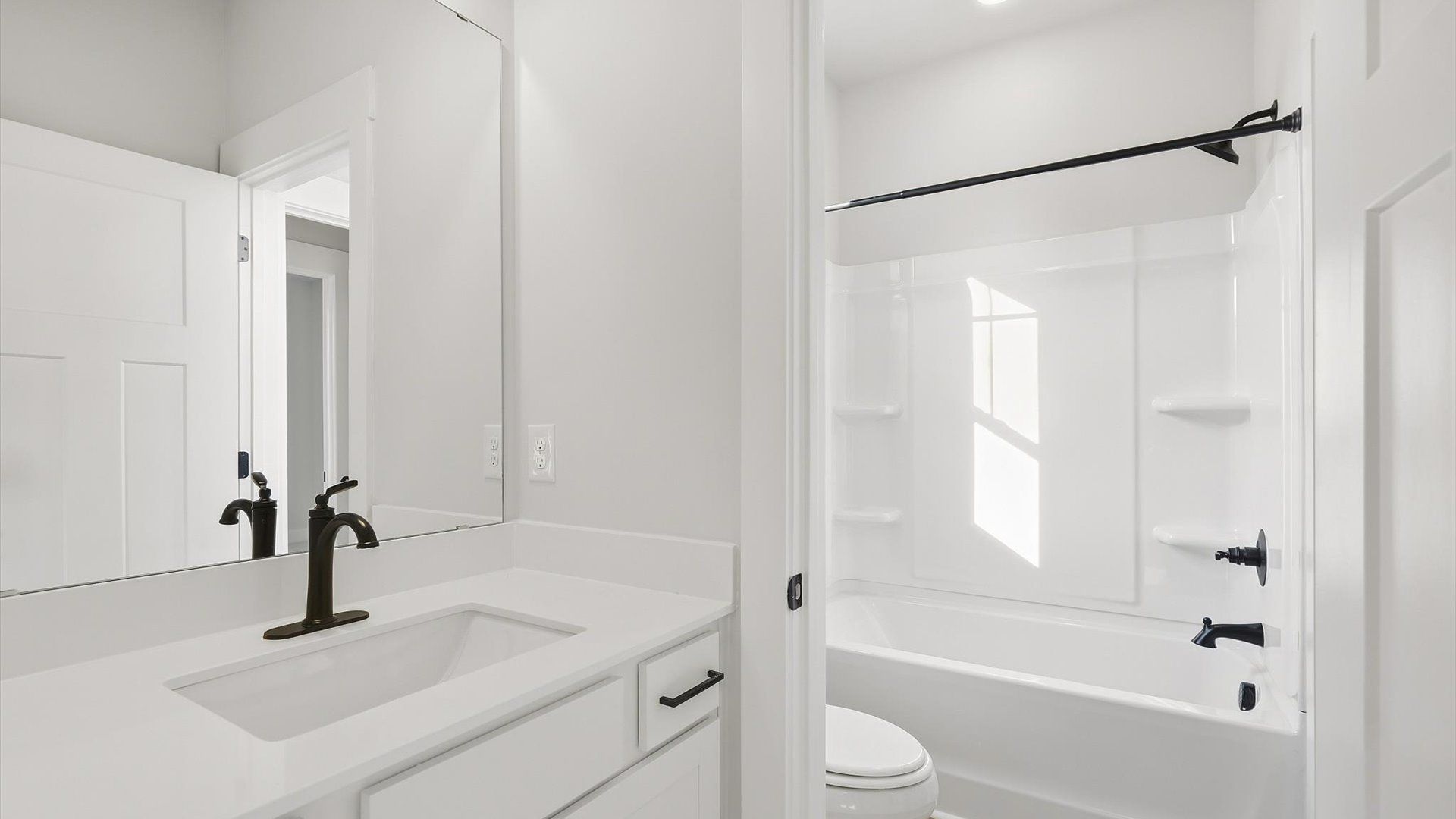 Well-appointed full bath with high standards of craftsmanship and everyday function