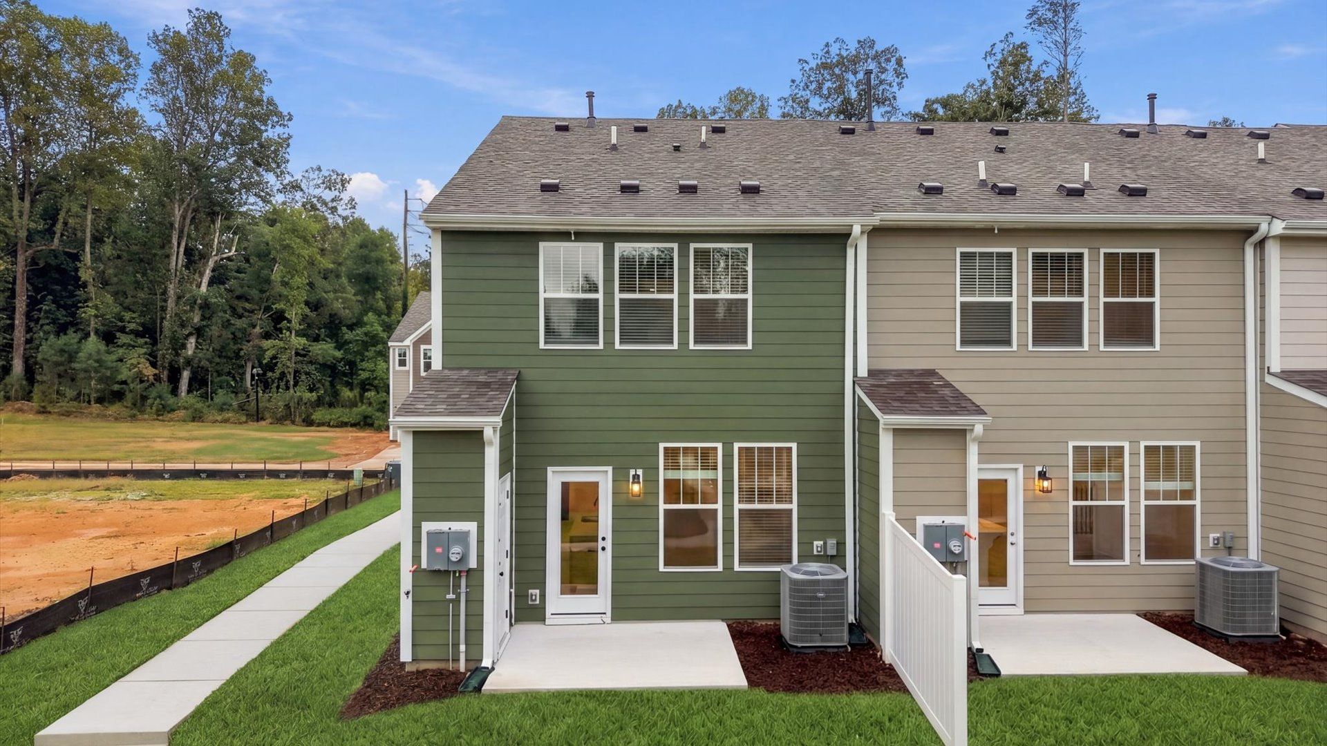 Eye-catching rear exterior with timeless color palette and superior architectural detail near the Blue Ridge Parkway