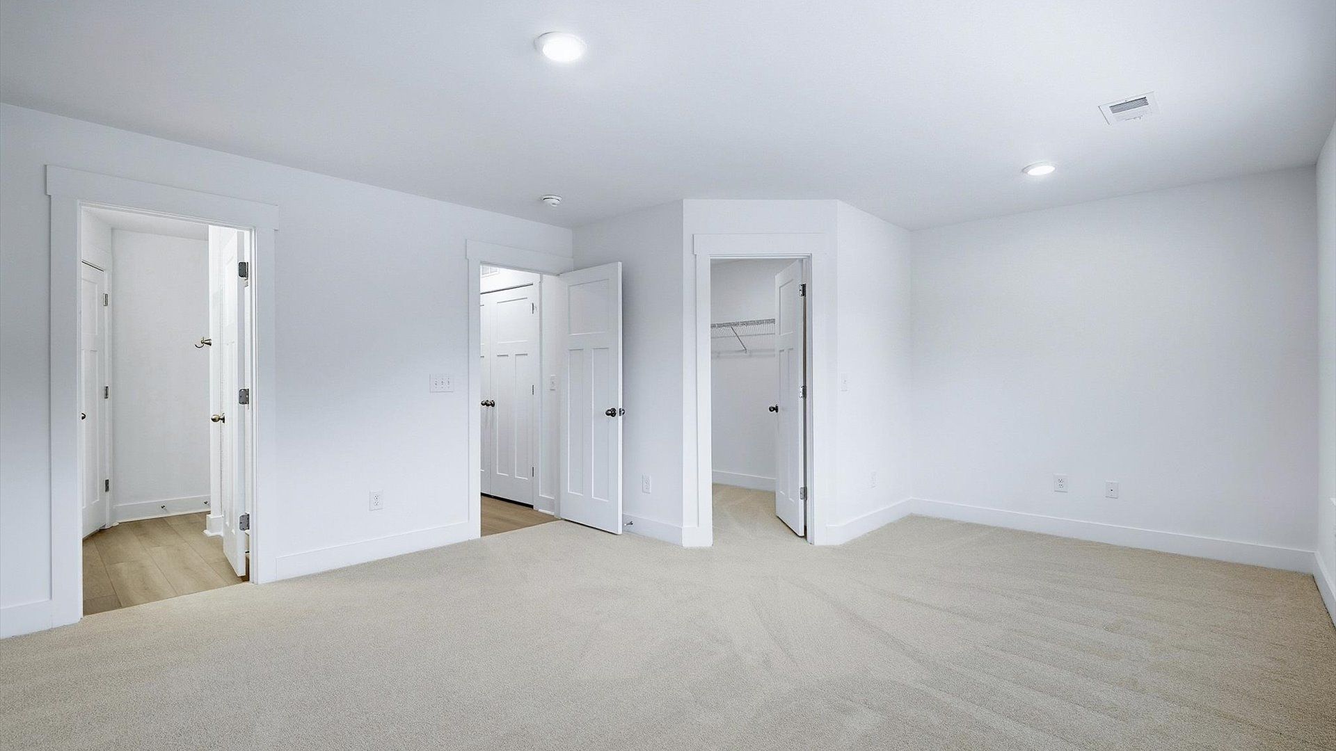 Highly skilled design shines in this elegant, restful primary suite near the Blue Ridge Parkway