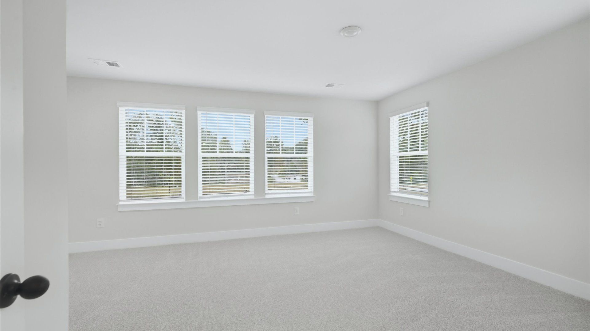 Eye-catching details and elegant finishes in the vibrant primary suite of this select home near the Blue Ridge Parkway