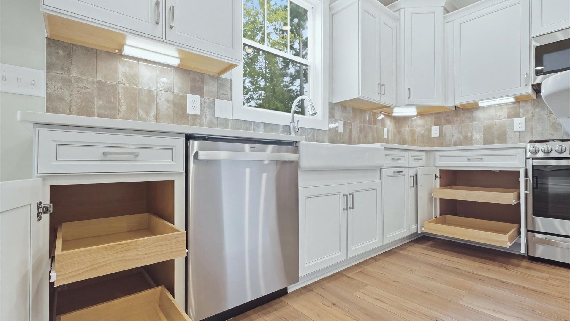 Well-designed kitchen with abundant storage and tasteful finishes that elevate everyday living