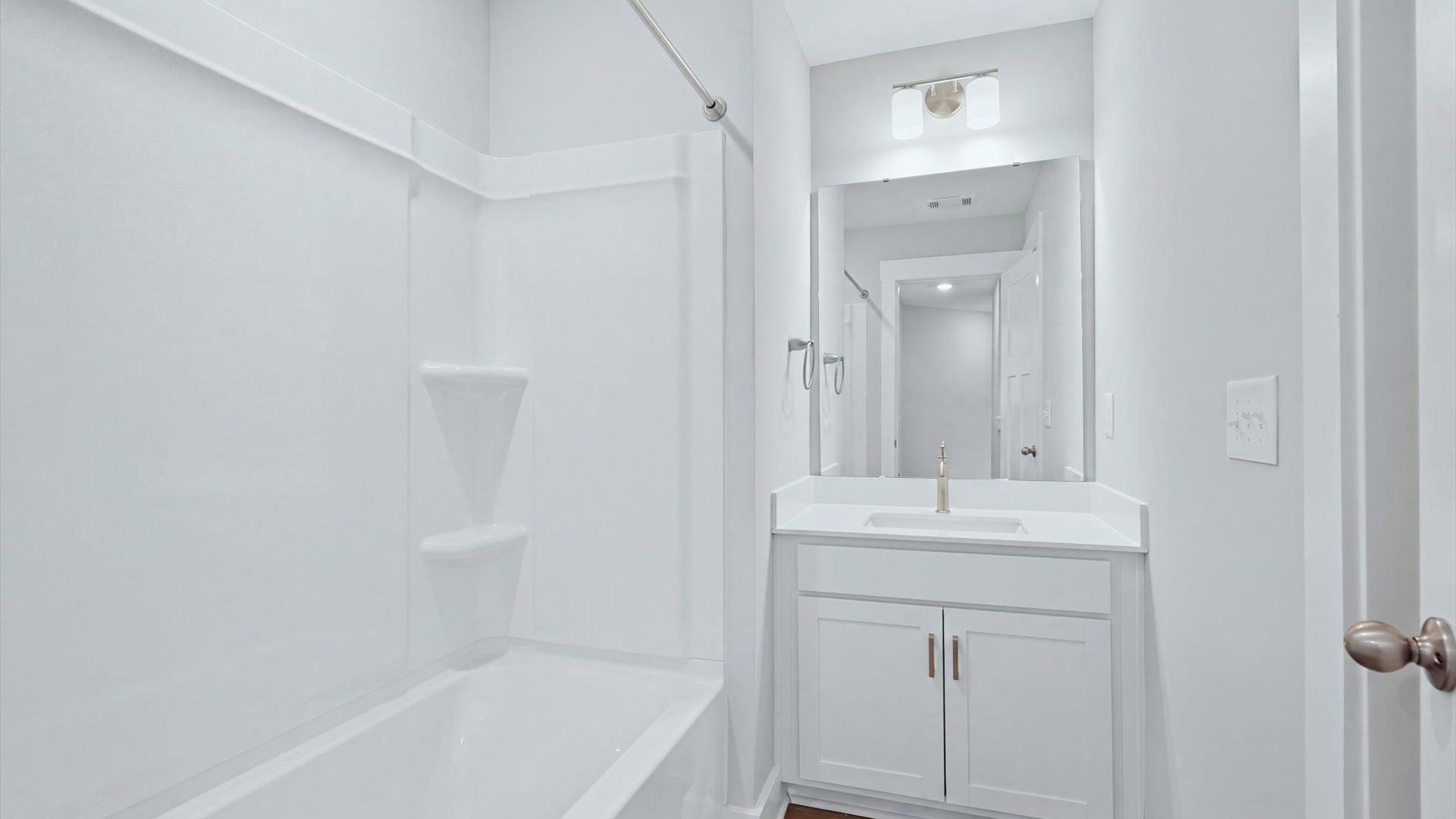Well-appointed full bath with high standards of craftsmanship and everyday function near Downtown Anderson