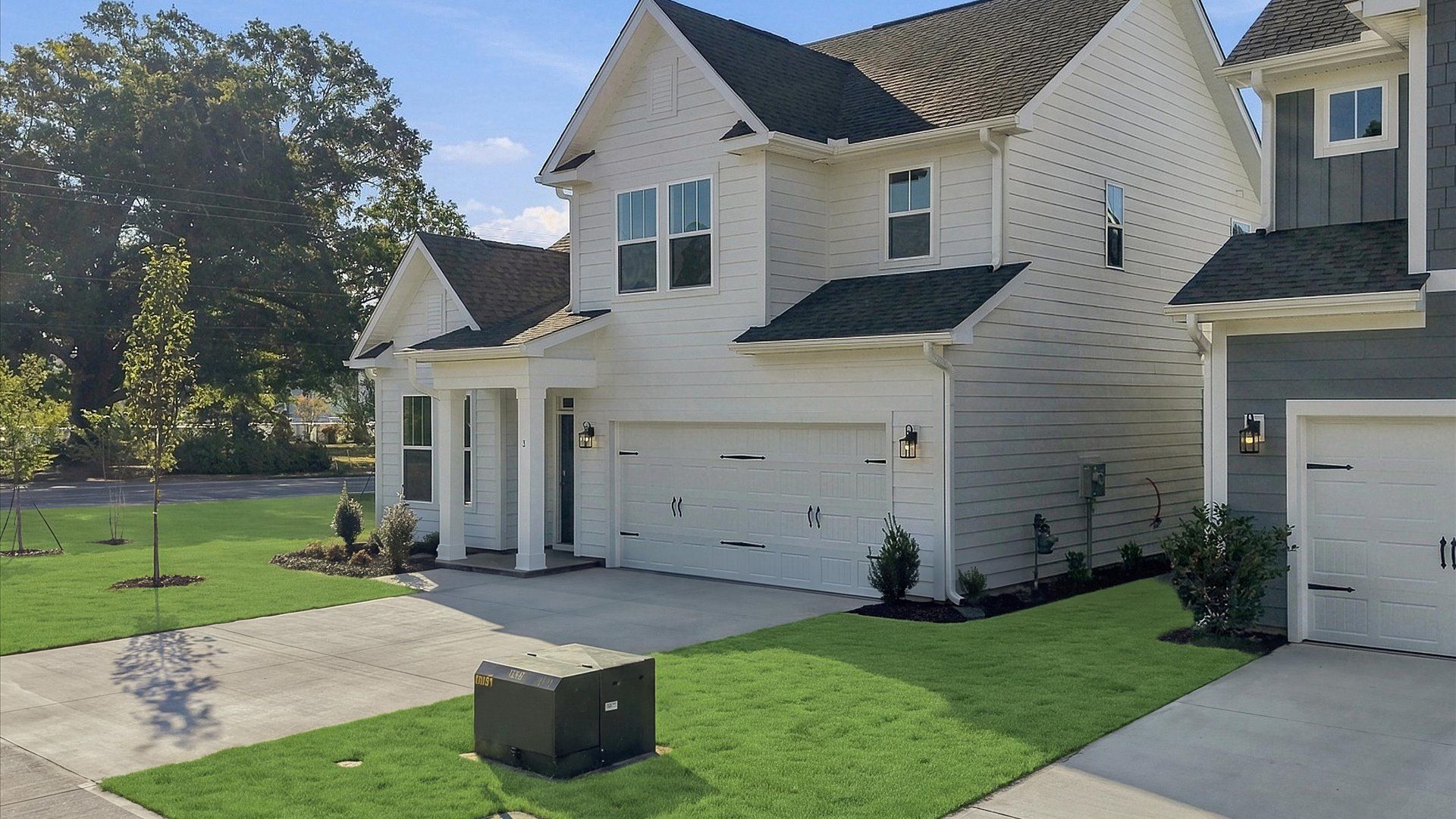 Refined exterior design with balanced architectural detail in this distinguished two-story home