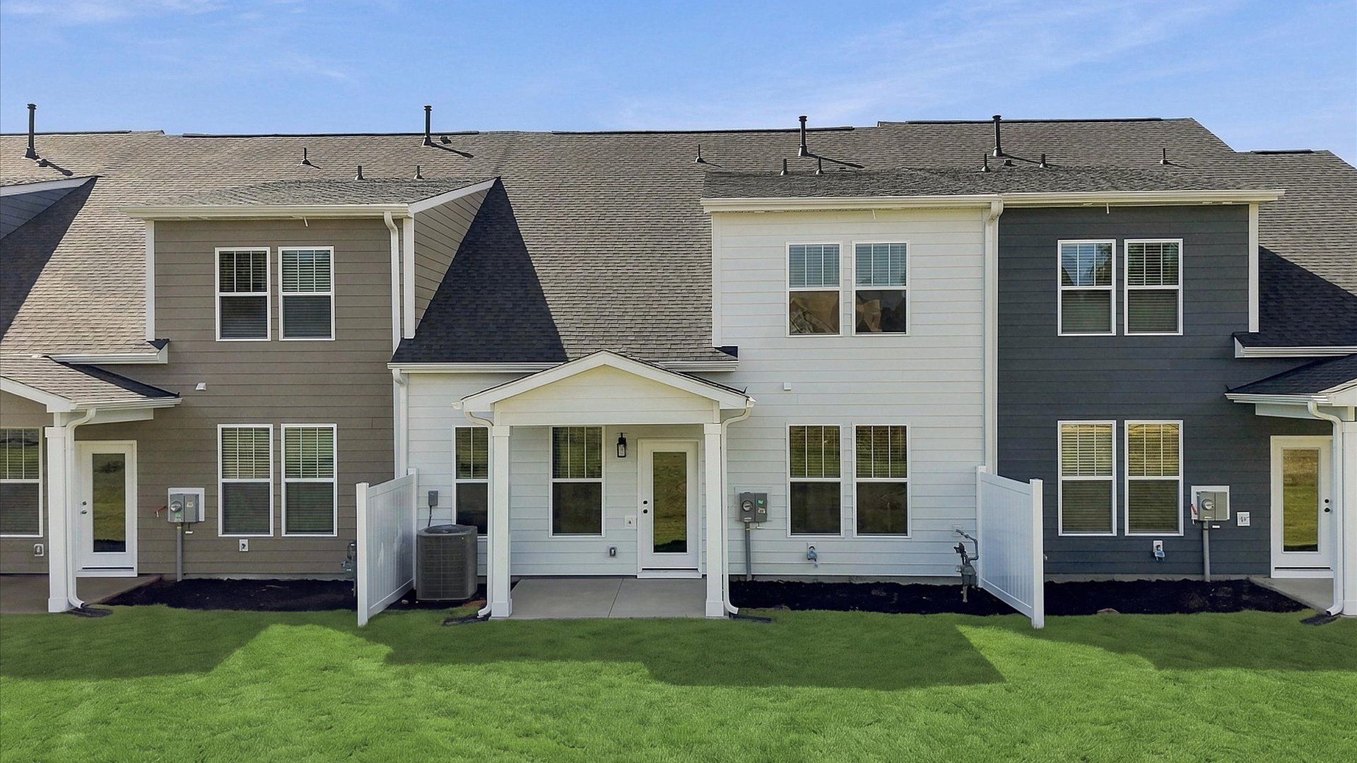 Exclusive rear covered porch with accomplished detail and elevated outdoor living potential near Downtown Fountain Inn