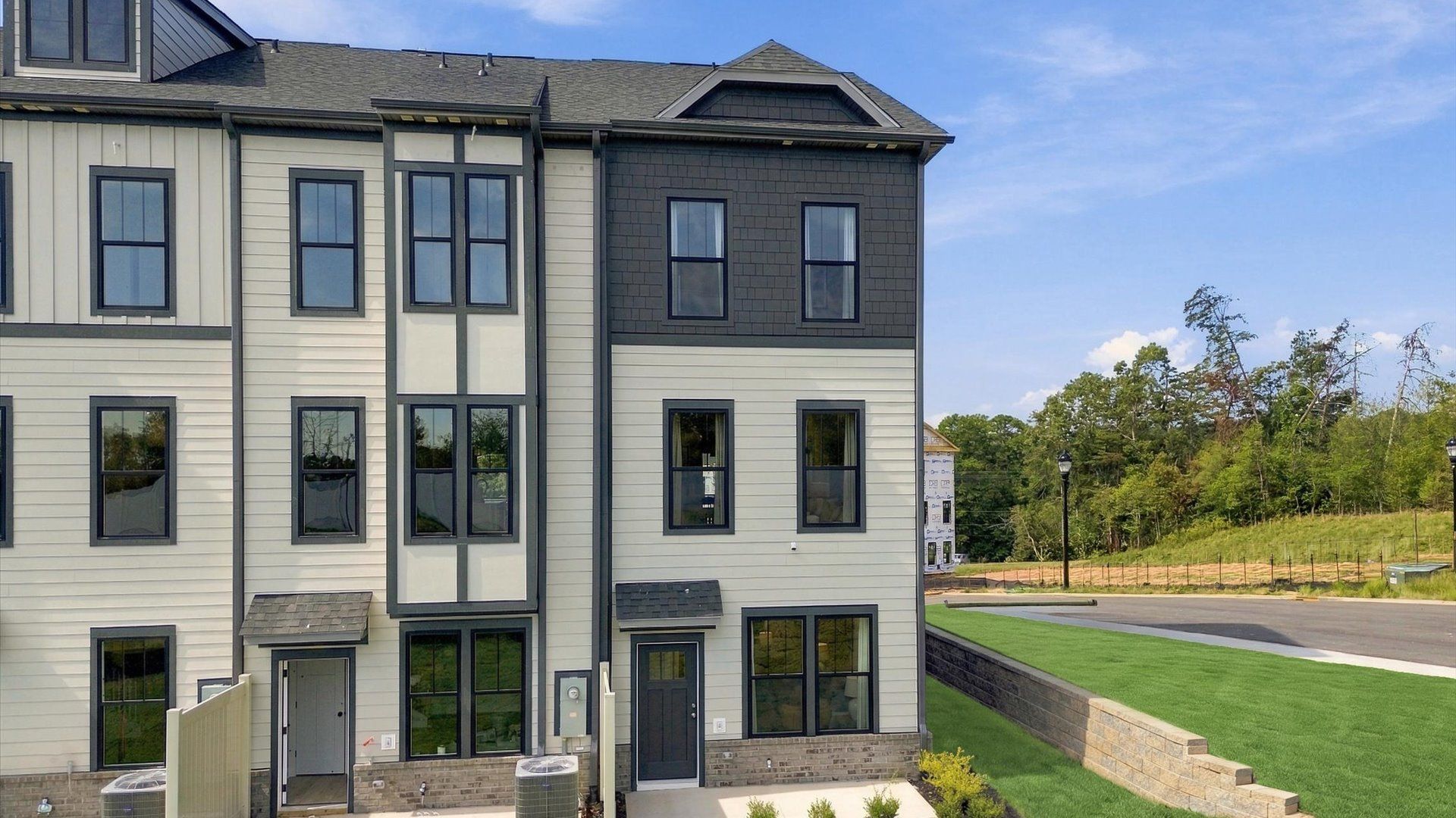 Top-notch rear exterior finishes in a select, well-established Greenville community