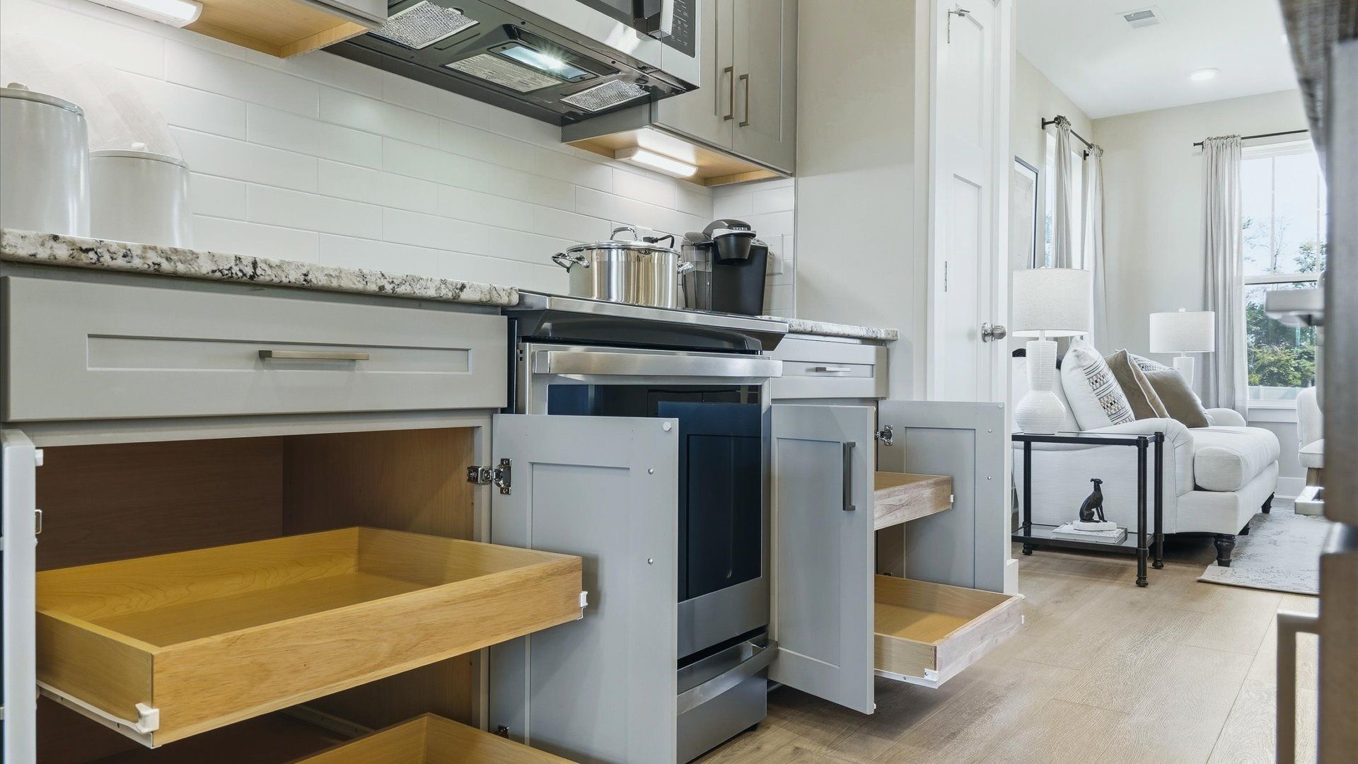 First-rate kitchen with abundant storage and superior cabinetry in a thoughtfully designed space near Downtown Greenville, SC