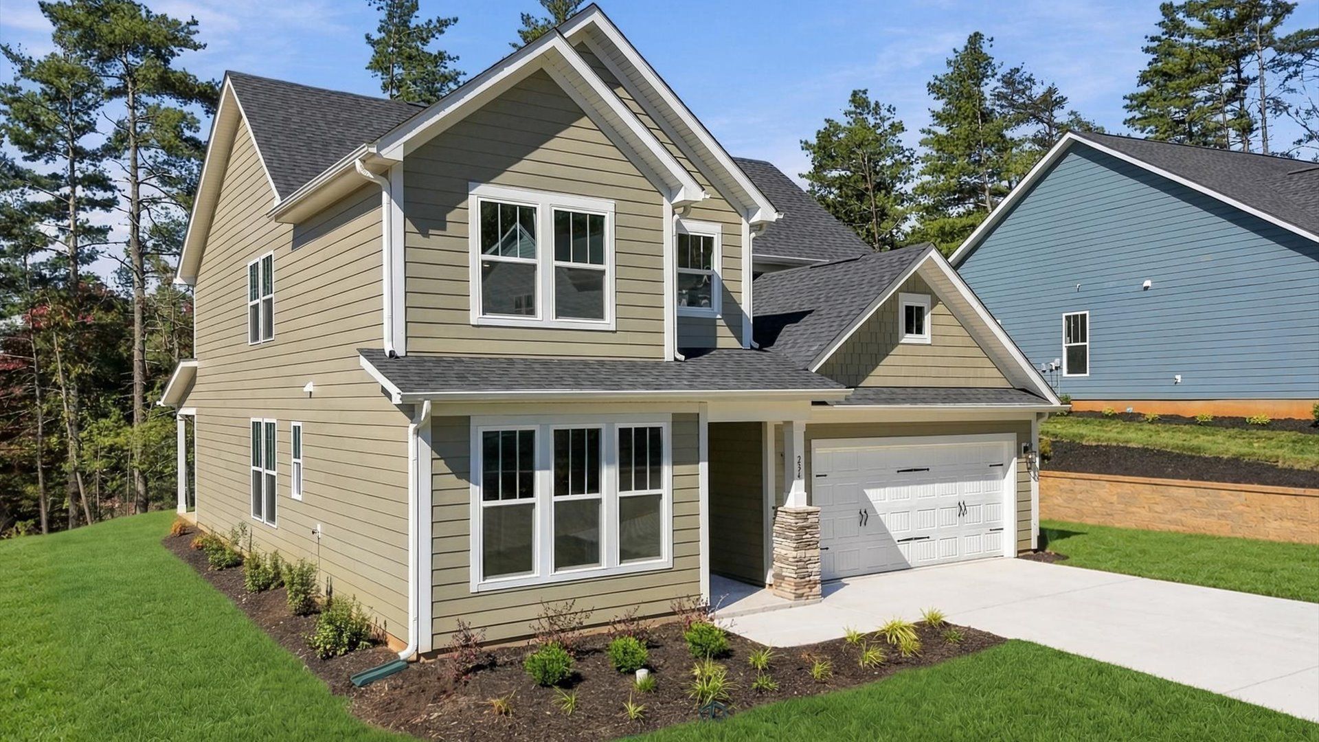 Highly desirable exterior with refined craftsmanship in a reputable neighborhood at The Wilds at Cedar Mountain