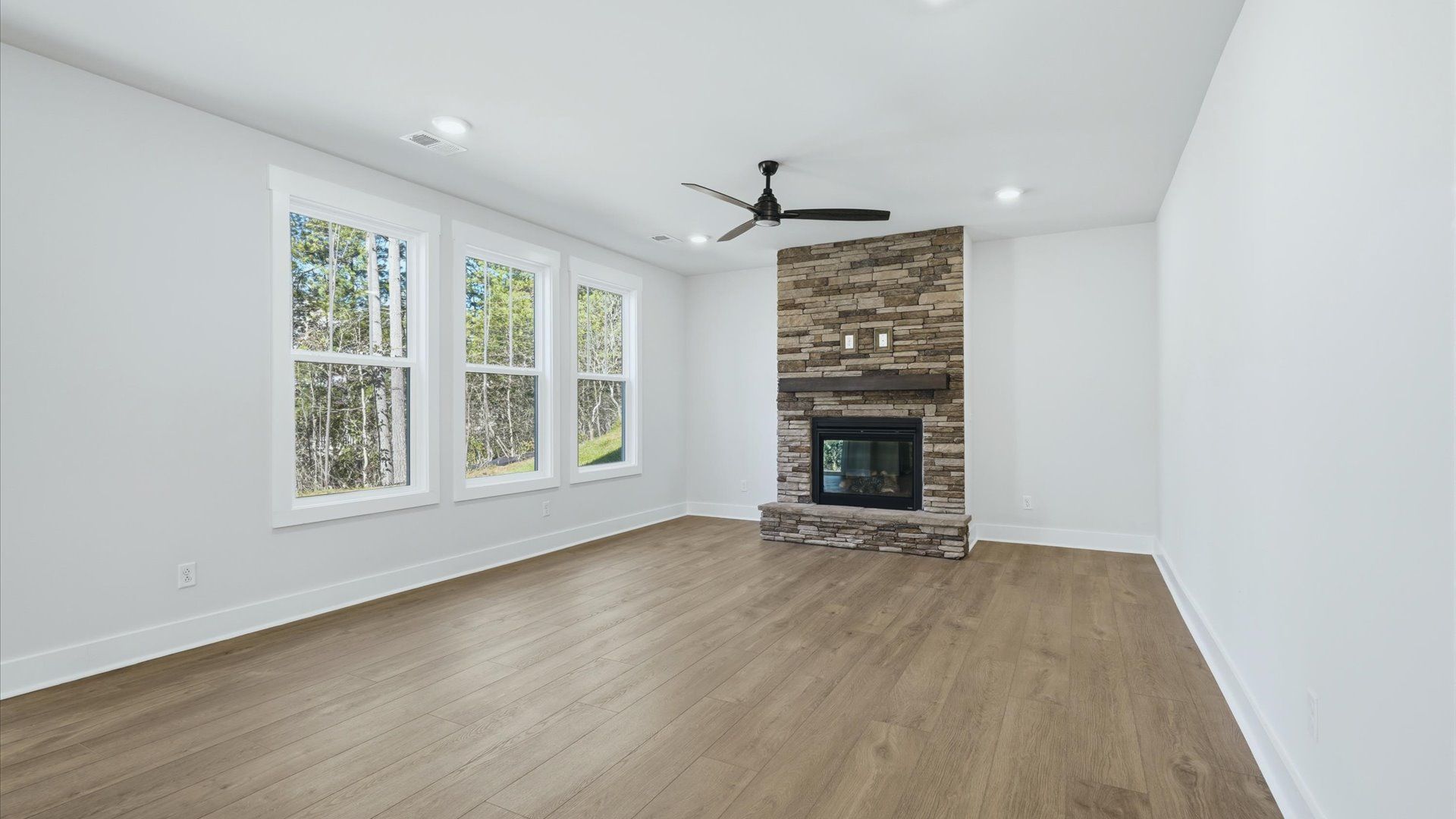 Notable family room designed with high standards—perfect for both everyday living and entertaining in Asheville, NC