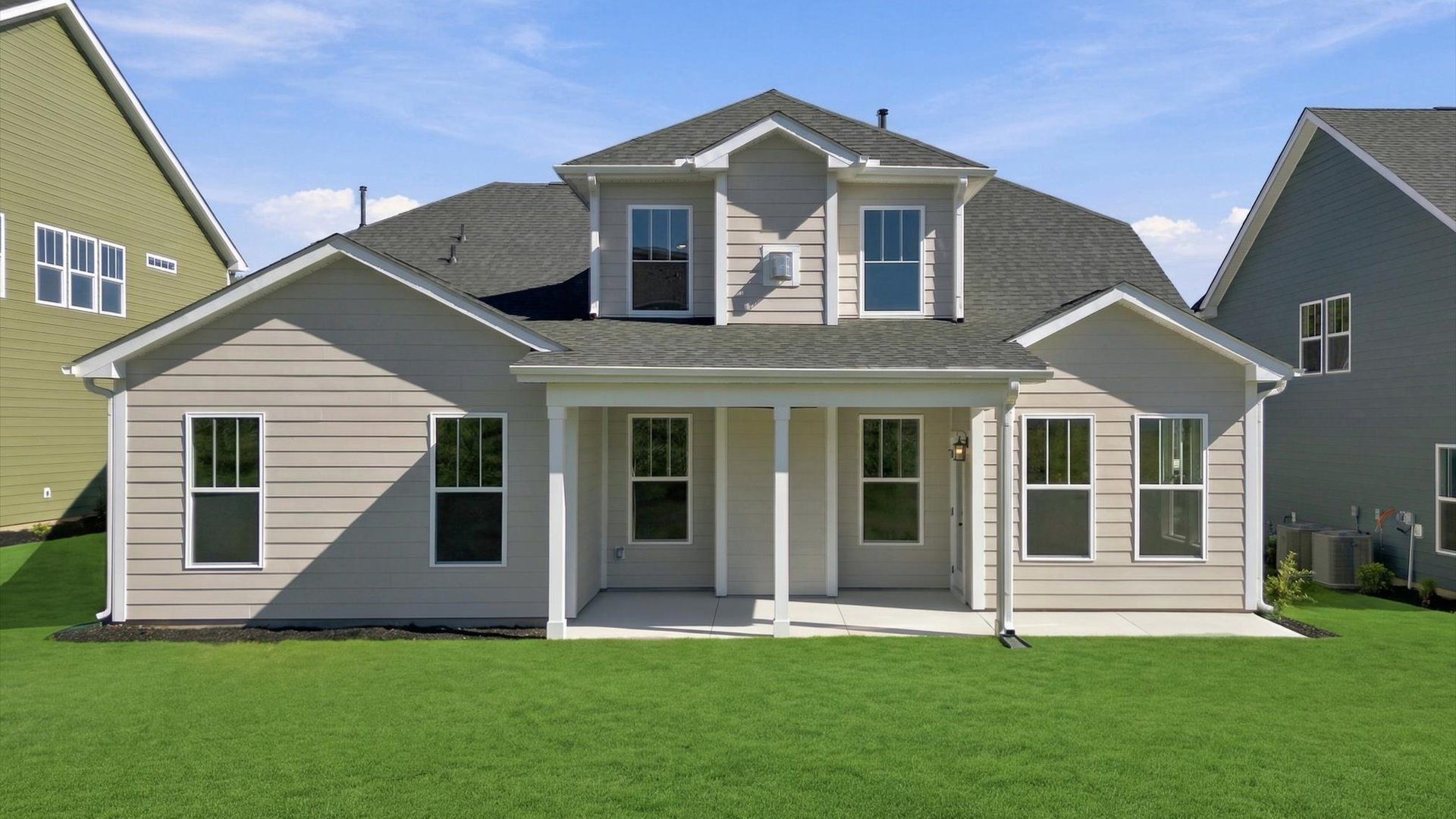 Established charm meets functional outdoor living with a spacious rear covered porch by DRB Homes