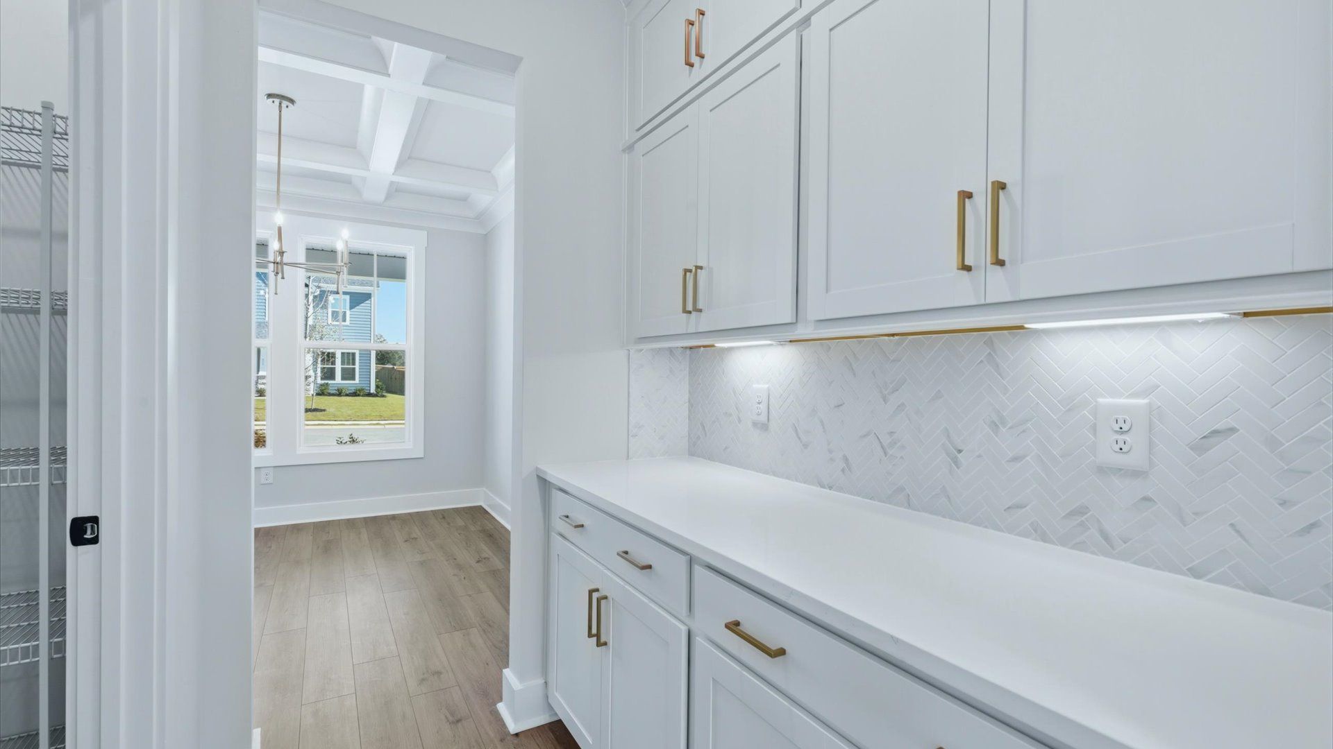 Clean lines and smart storage make this butler’s pantry both practical and polished near Downtown Anderson