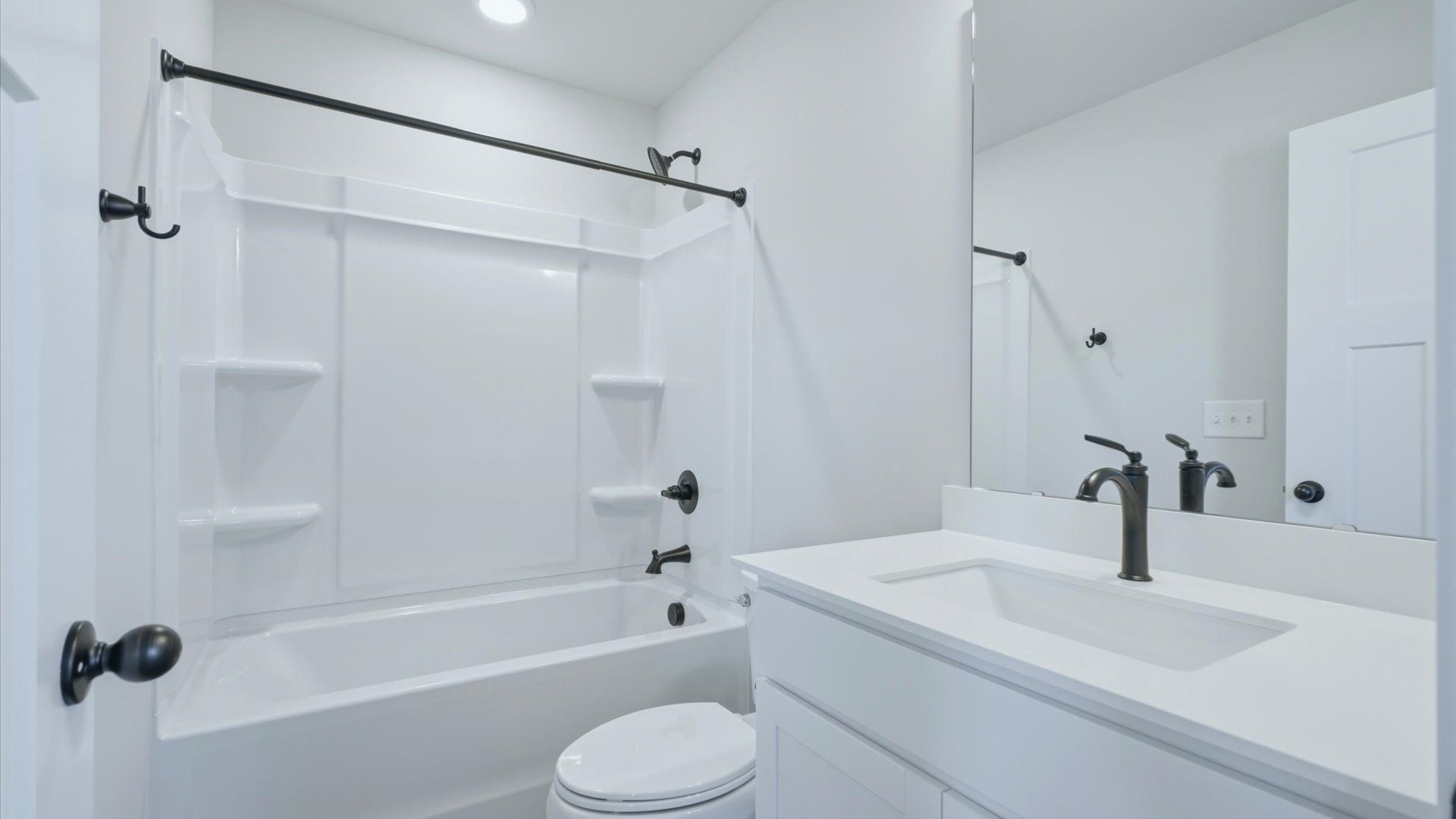 Well-appointed full bath with high standards of craftsmanship and everyday function in Anderson, SC