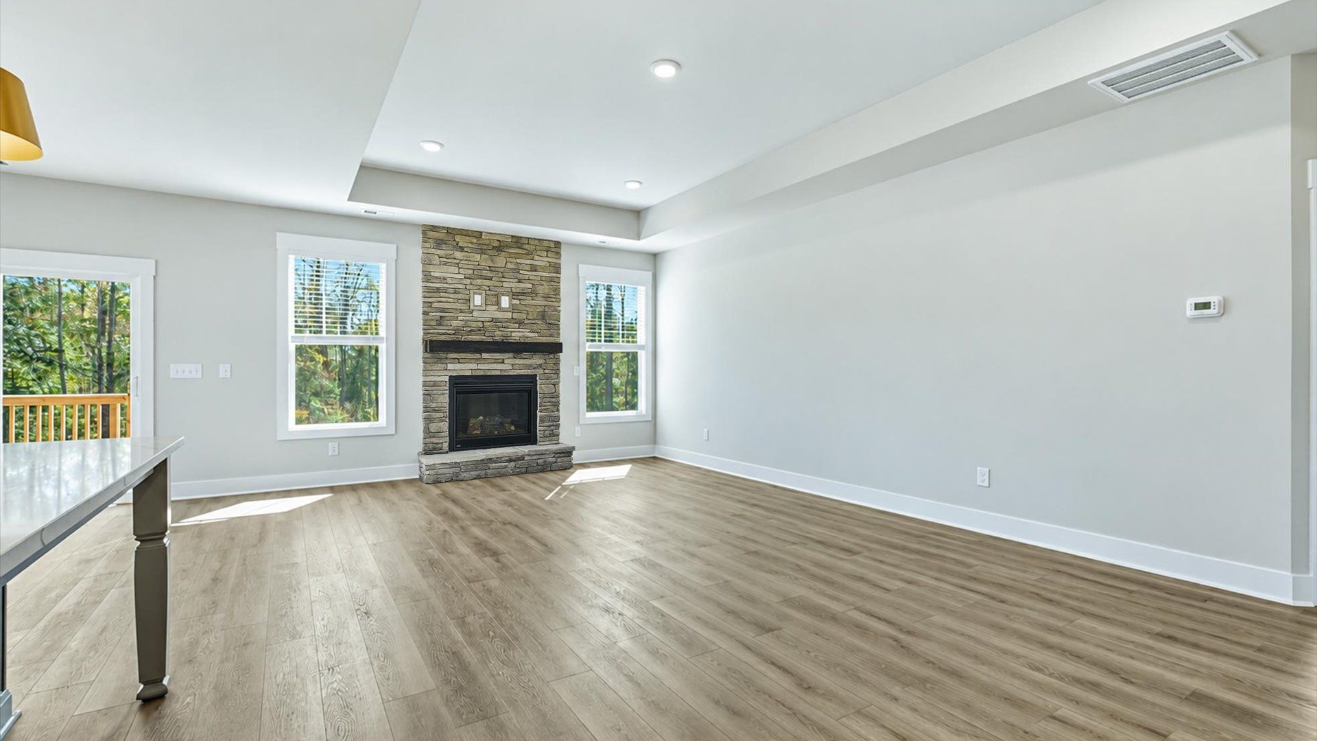 First-rate living space with tasteful hardwood floors and a functional open-concept design at Livingston Park
