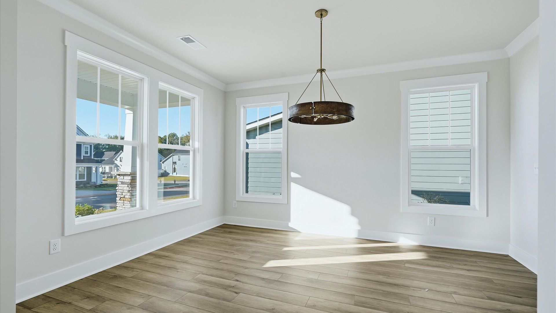 Exclusive dining area with sophisticated lighting and superior style near Downtown Simpsonville