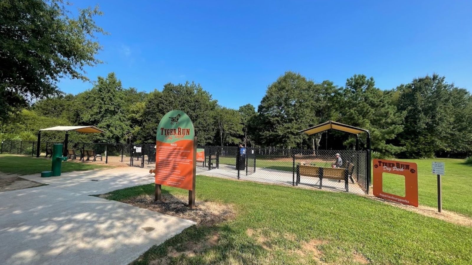 Tyger River Park Dog Park minutes from Tyger Ridge by DRB Homes in Spartanburg, SC