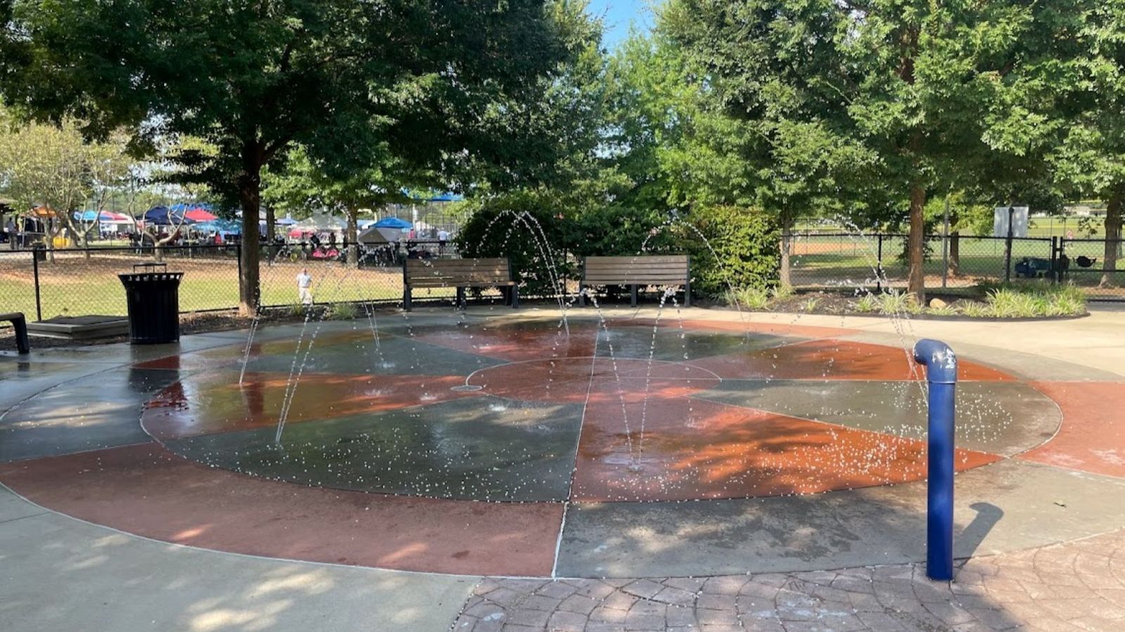 Tyger River Park Playground Splash Pad in Spartanburg, SC near Tyger Ridge by DRB Homes